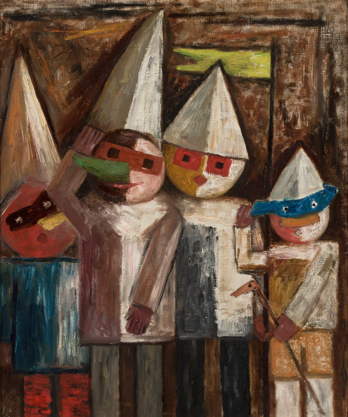 Tadeusz Makowski - Carnival of children with a flag (1930)
