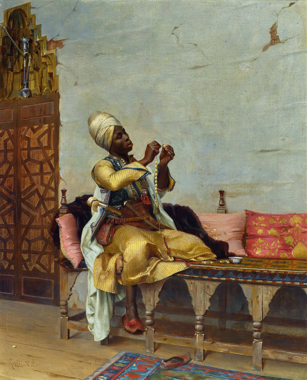 Theodoros Ralli - Stringing Pearls (1882)