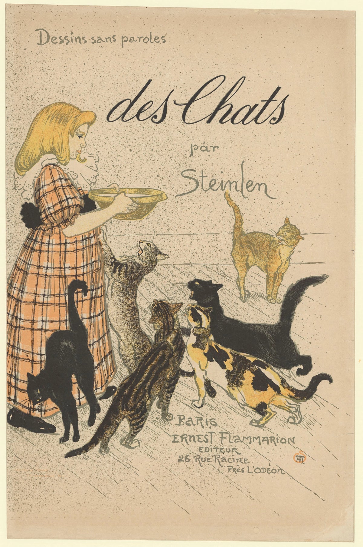 Théophile Alexandre Steinlen - Des chats par Steinlen cover (1898)