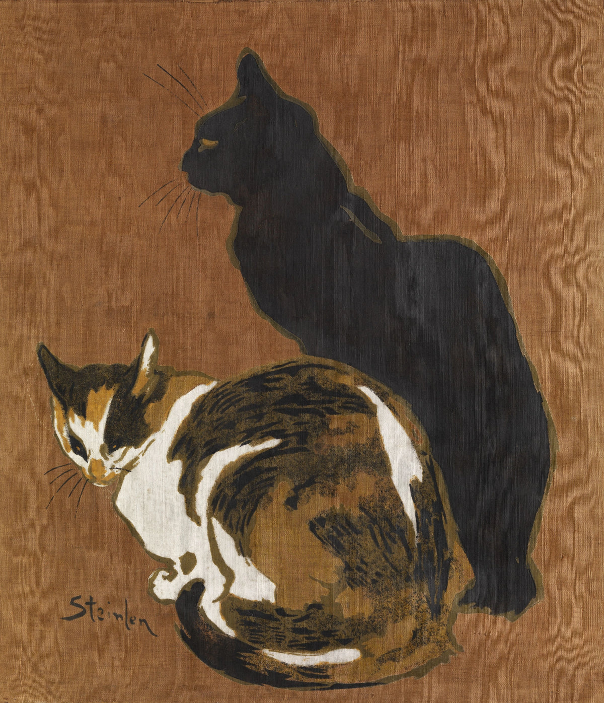 Théophile Alexandre Steinlen - Two cats