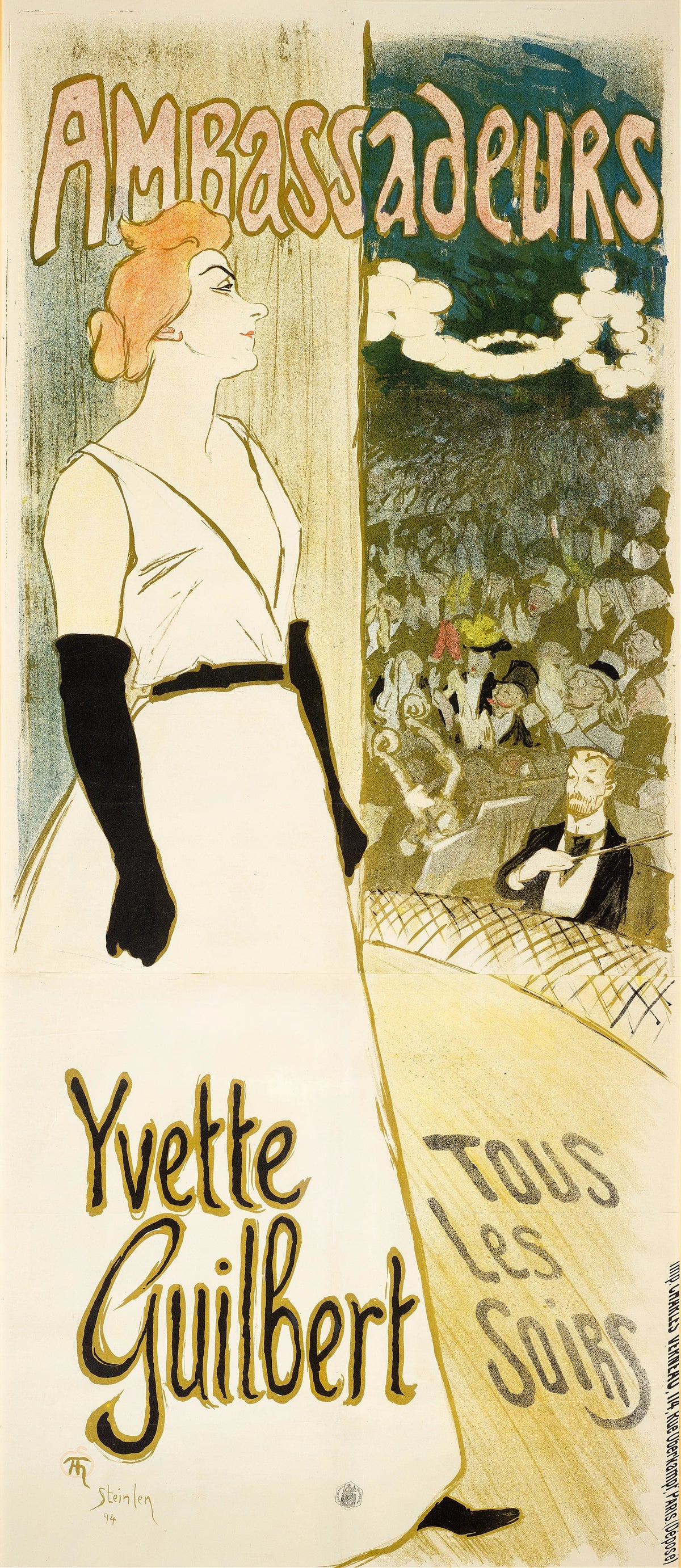 Théophile Alexandre Steinlen - Yvette Guilbert (1894)