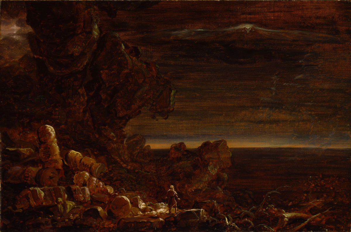 Thomas Cole - The Pilgrim of the World at the End of His Journey (study for the series, The Cross and the World) (circa 1847)