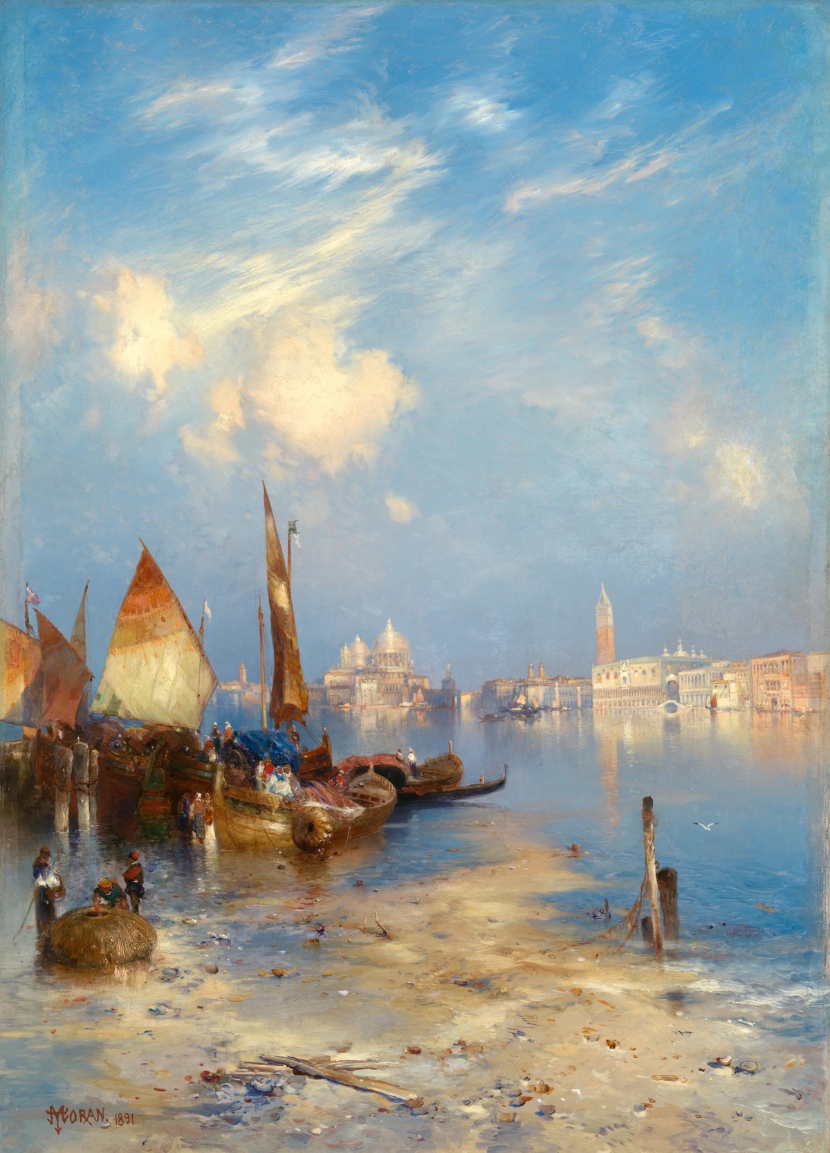 Thomas Moran - A View of Venice (1891)