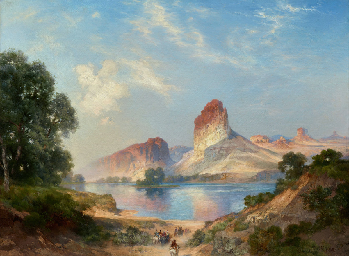 Thomas Moran - An Indian Paradise (Green River, Wyoming) (1911)