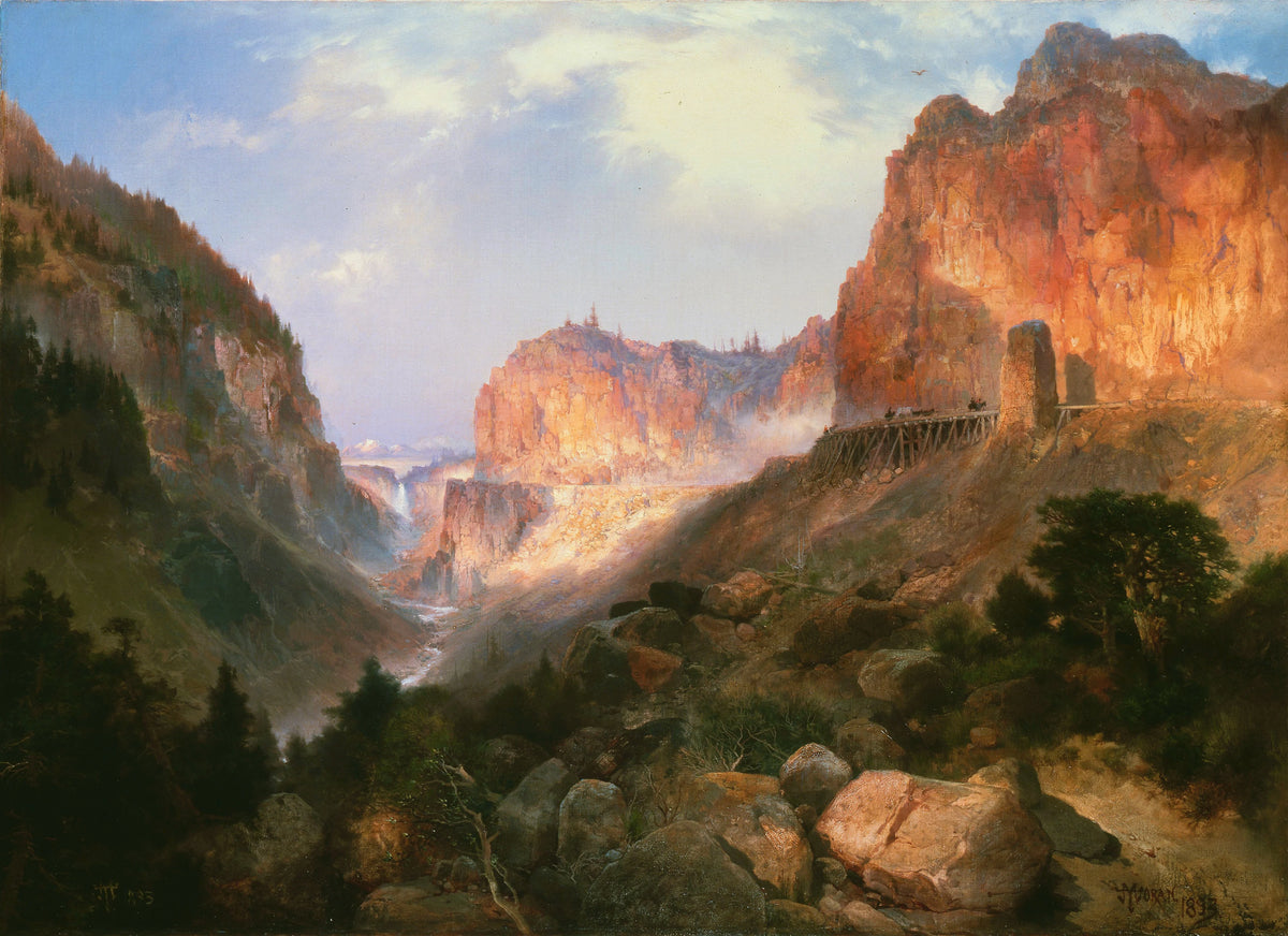 Thomas Moran - Golden Gate, Yellowstone National Park (1893)