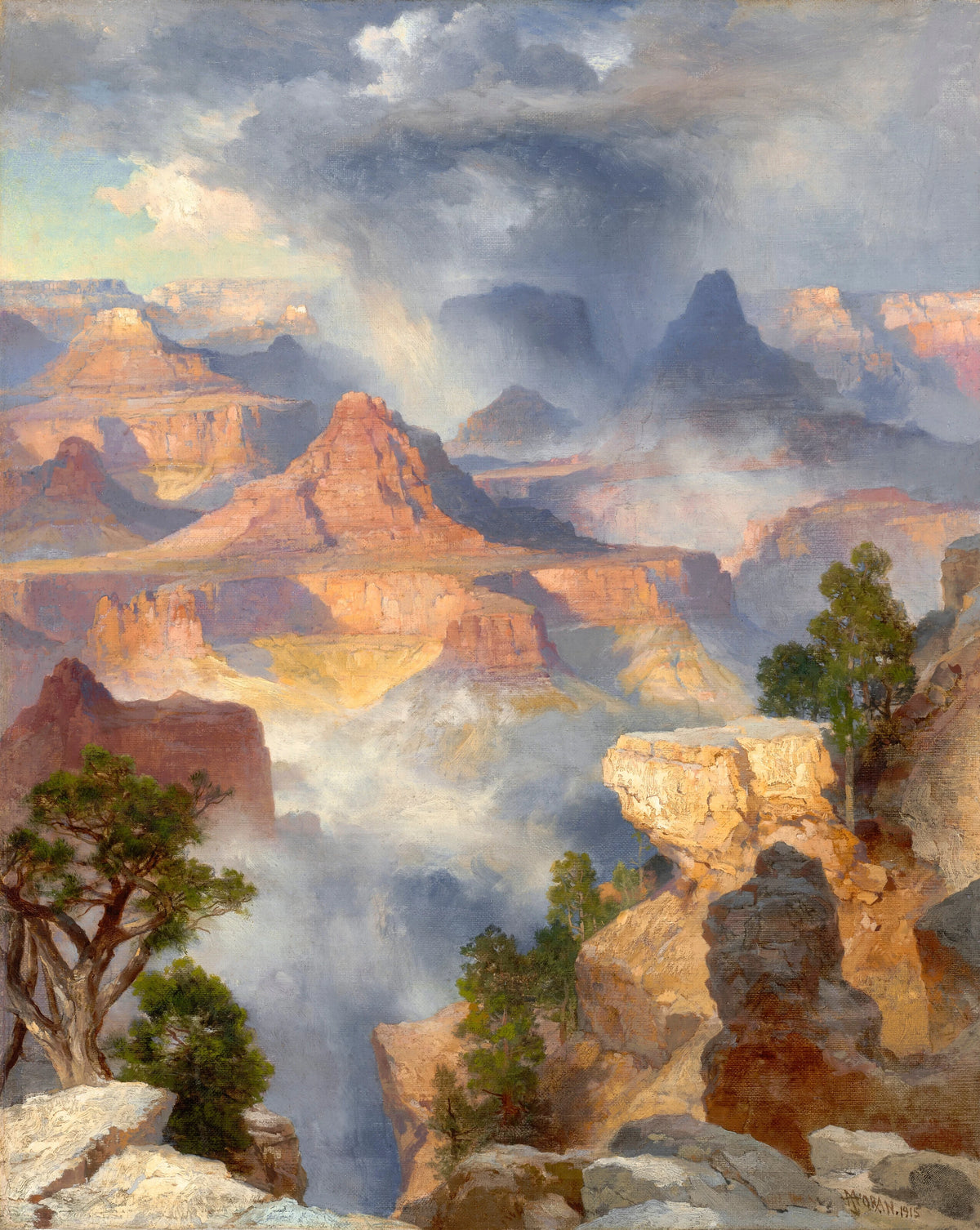 Thomas Moran - Grand Canyon, Colorado River (1915)