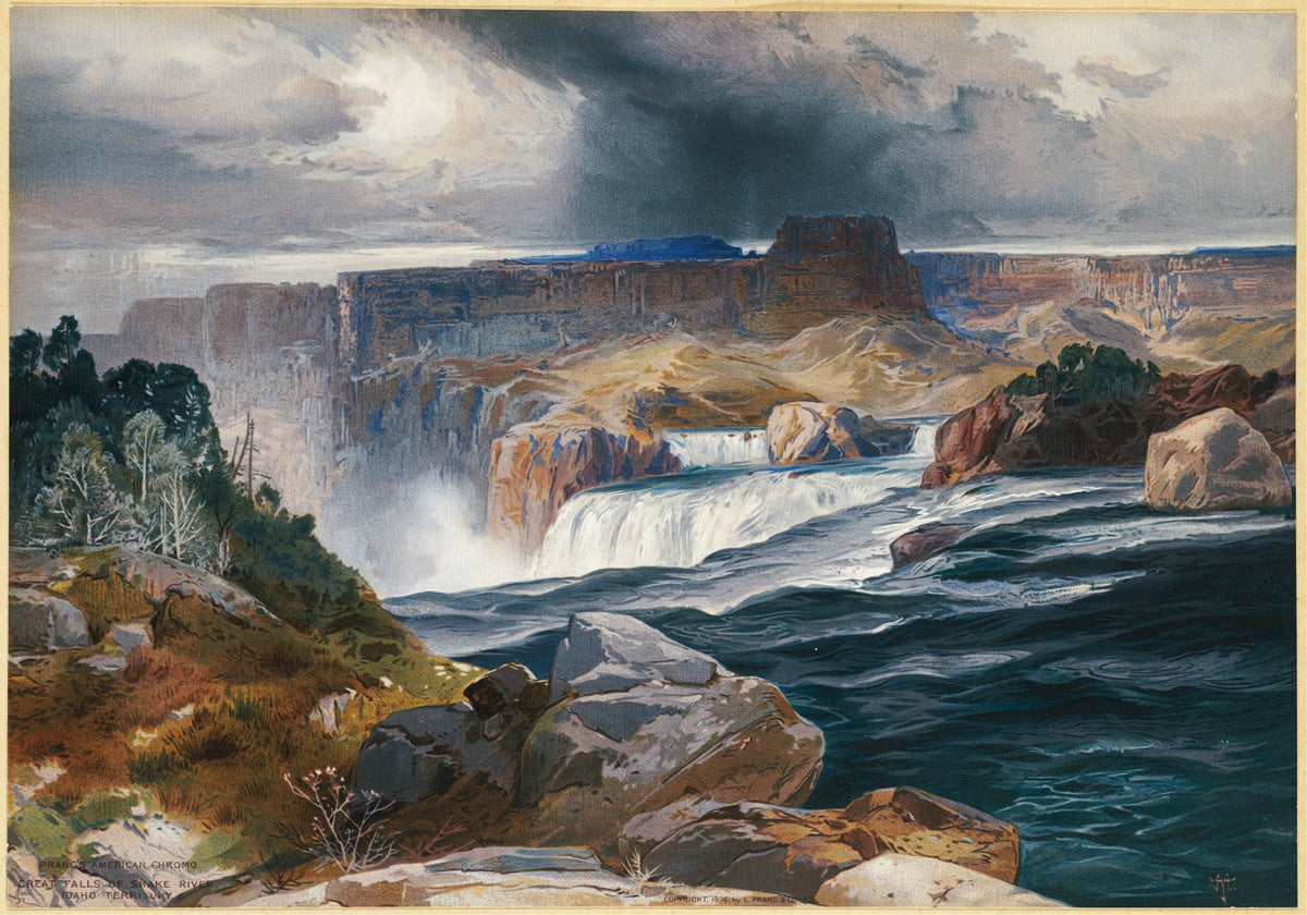 Thomas Moran - Great Falls of Snake River, Idaho Territory (circa 1876)