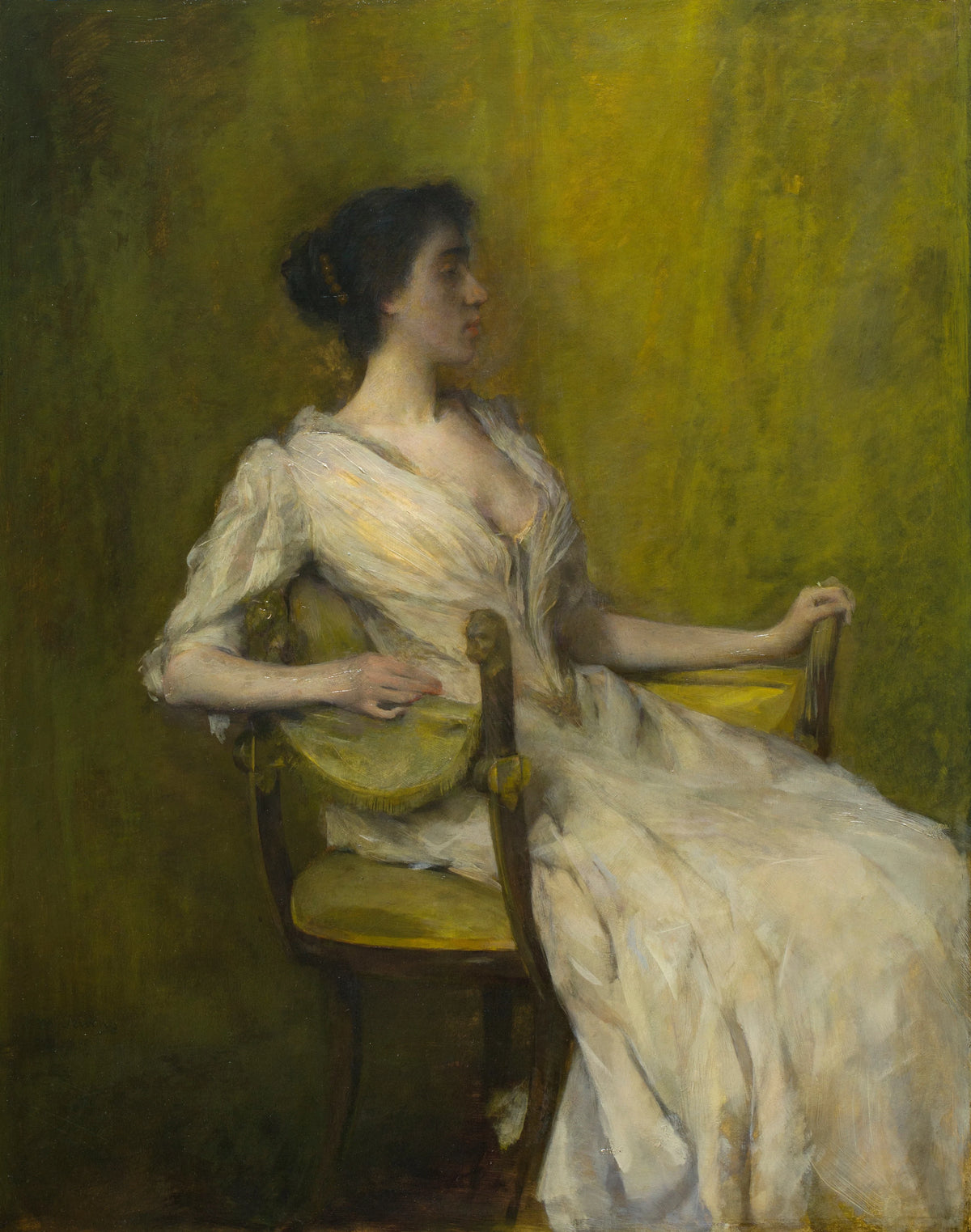 Thomas Wilmer Dewing - Lady in White (circa 1901)