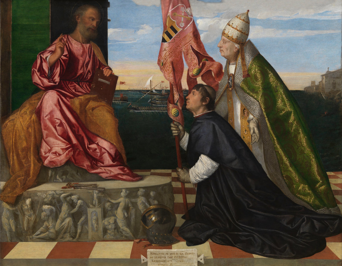 Titian - Pope Alexander VI Presenting Bishop Jacopo Pesaro to Saint Peter (1506-1510)