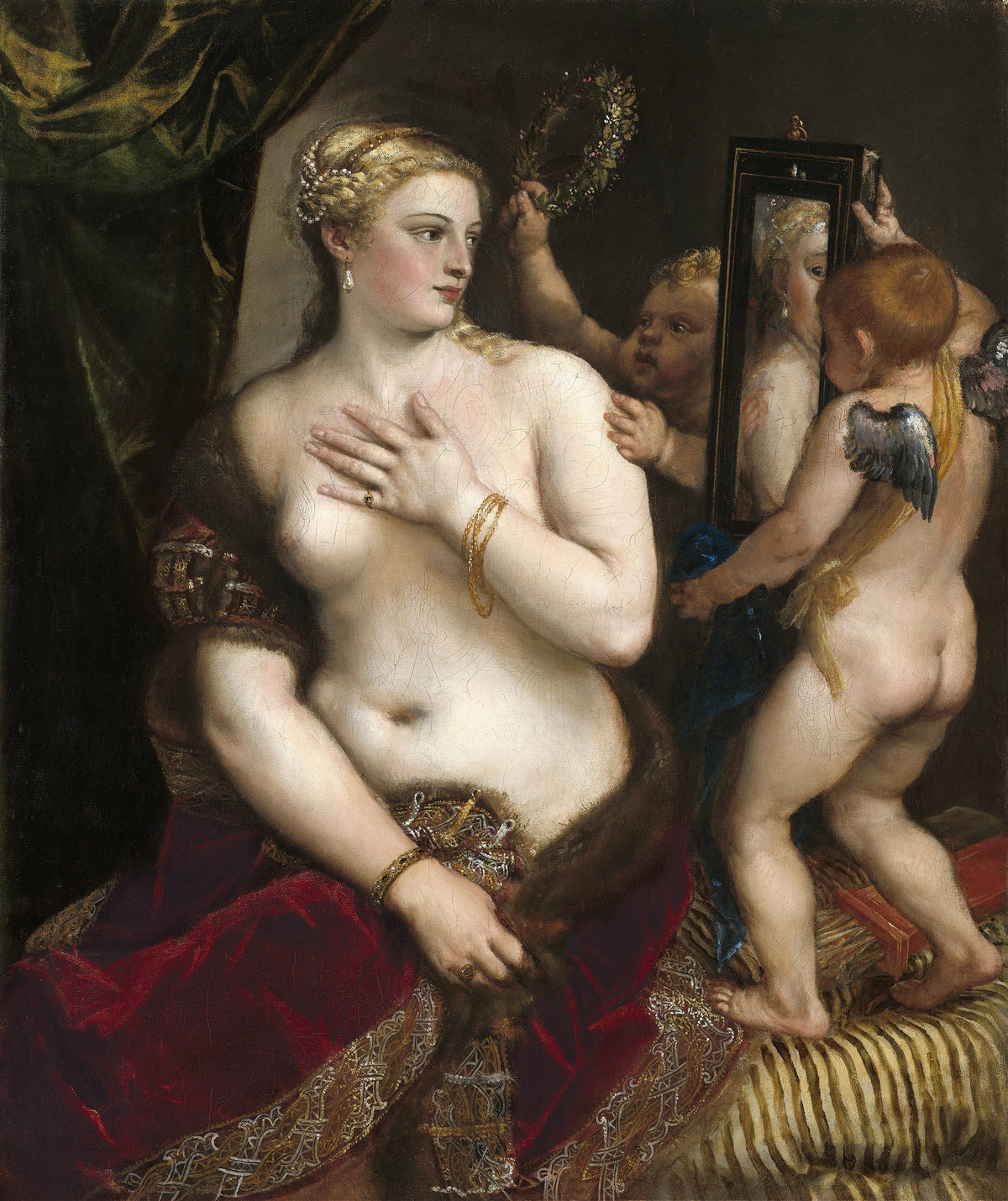 Titian - Venus With a Mirror (circa 1555)