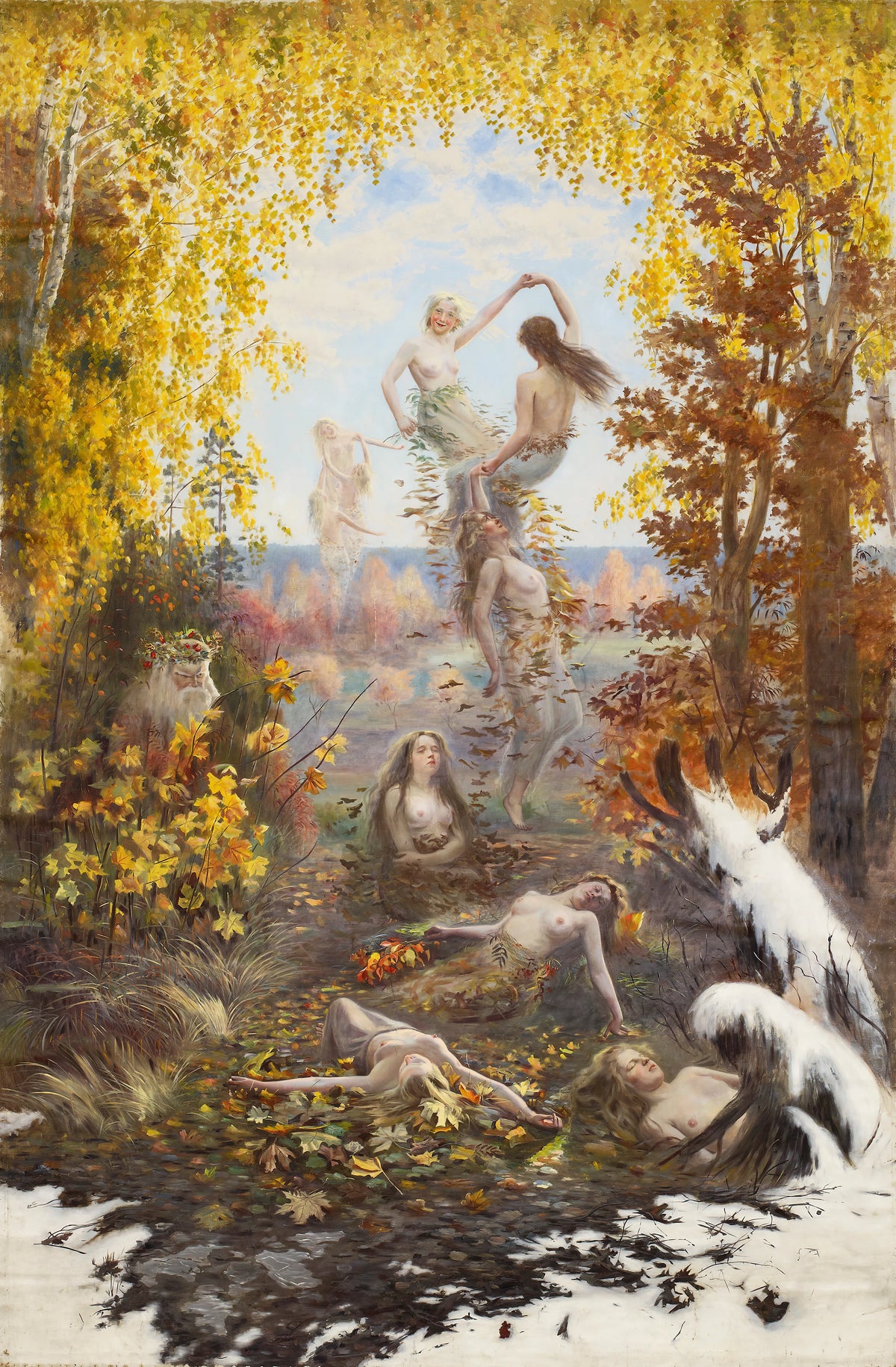 Torsten Wasastjerna - Shedding Leaves (1897)