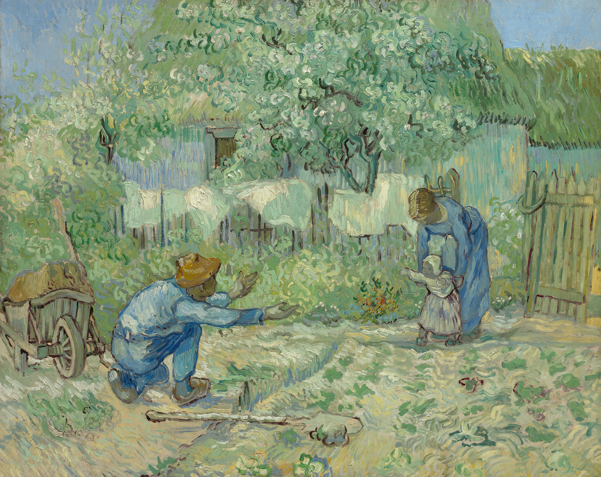 Vincent van Gogh - First Steps, after Millet (1890)