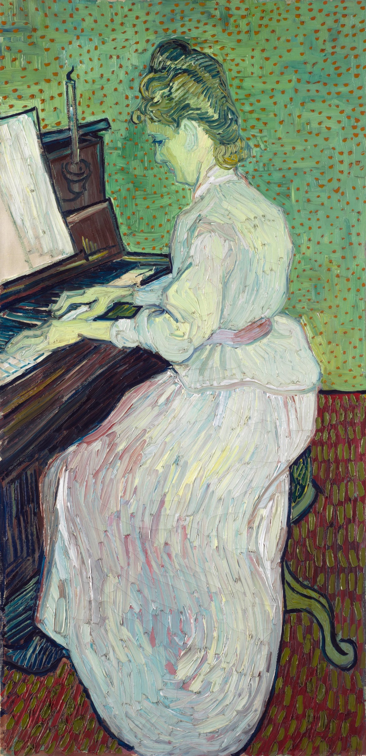 Vincent van Gogh - Marguerite Gachet at the Piano (1890)