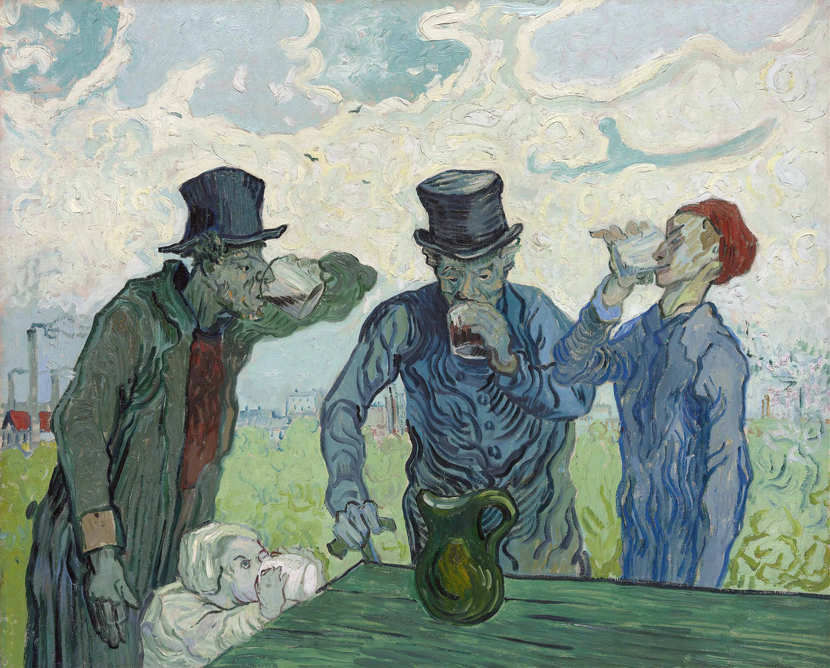 Vincent van Gogh - The Drinkers (1890)