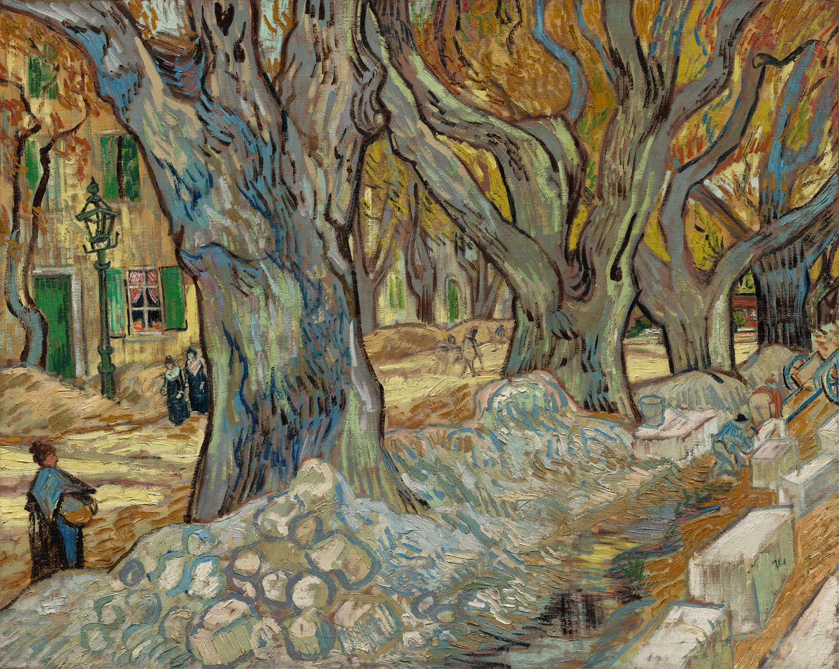 Vincent van Gogh - The Large Plane Trees (Road Menders at Saint-Rémy) (1889)