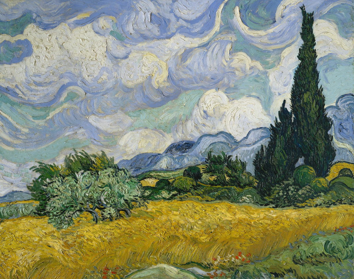 Vincent van Gogh - Wheat Field with Cypresses (1889)