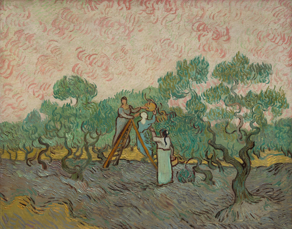 Vincent van Gogh - Women Picking Olives (1889)