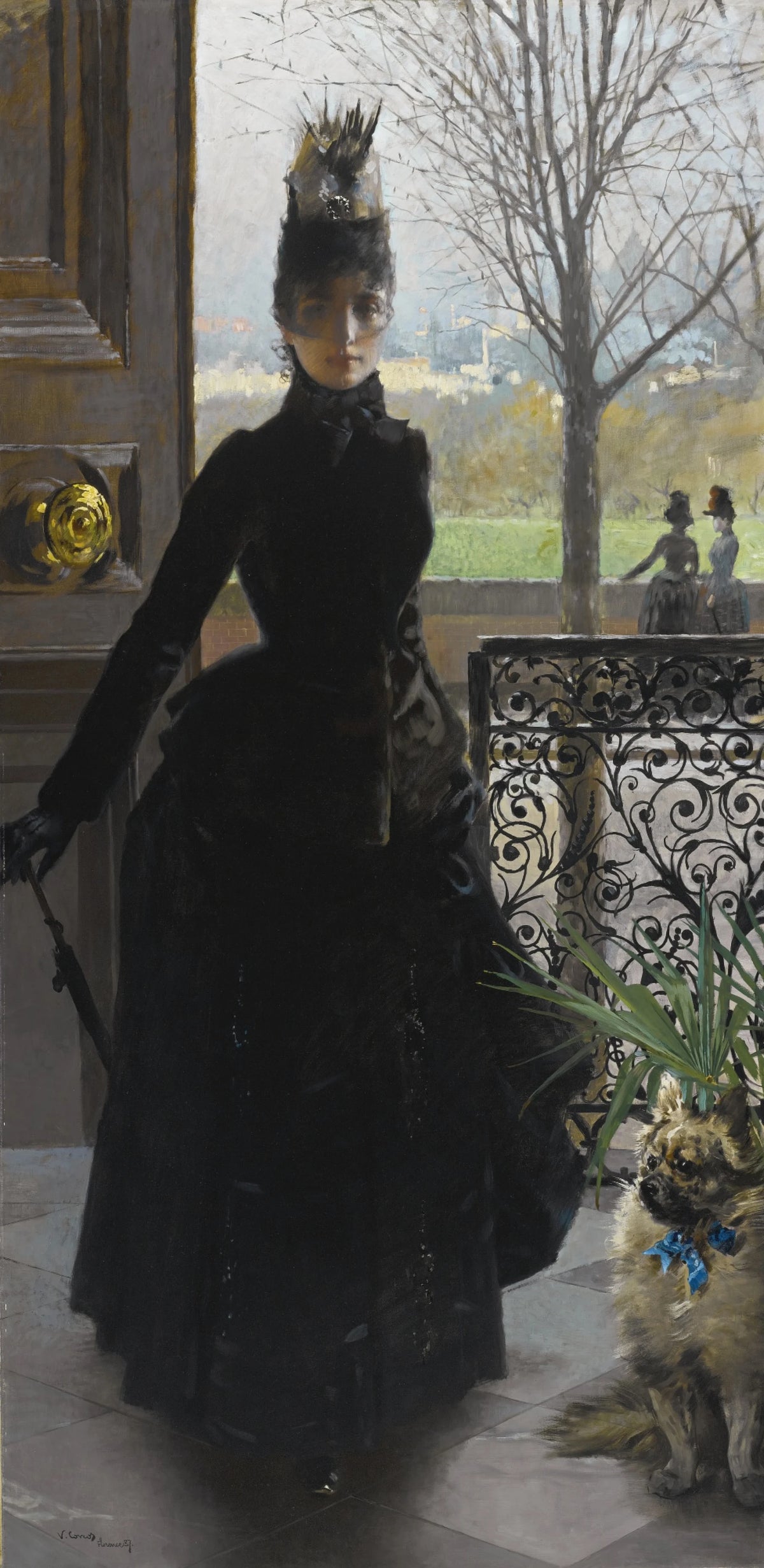 Vittorio Matteo Corcos - An Elegant Lady (1887)