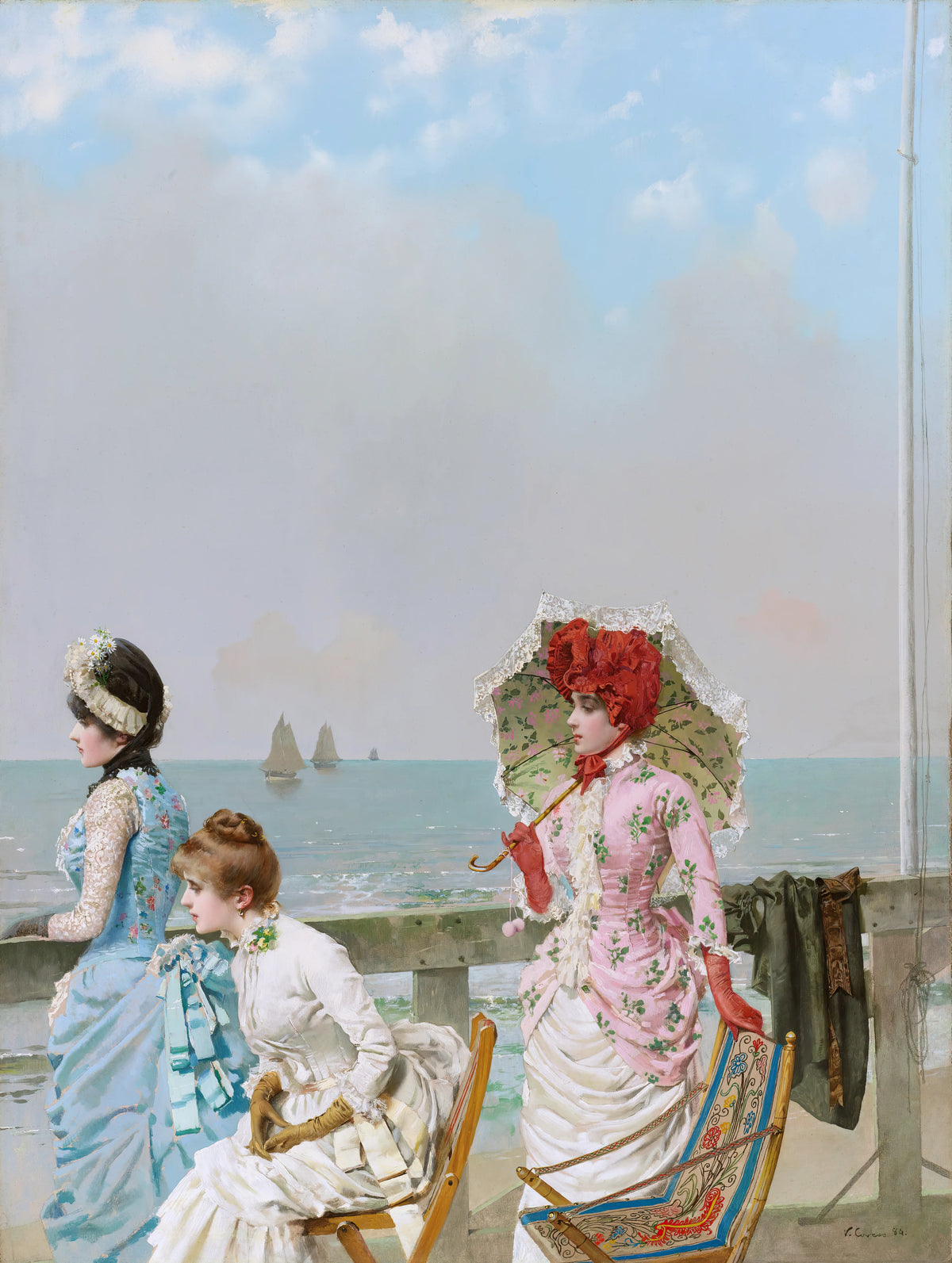 Vittorio Matteo Corcos - Mezzogorno al Mare