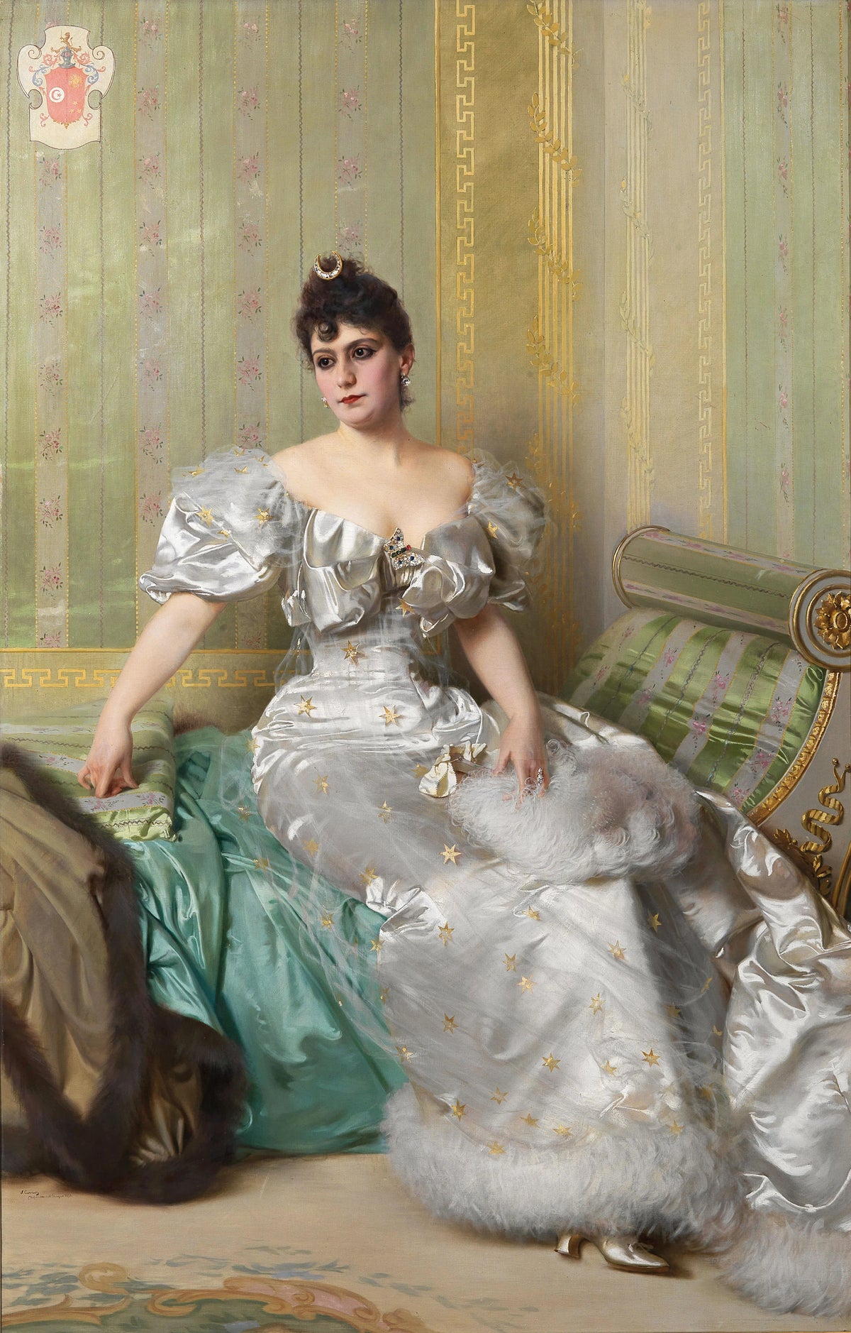Vittorio Matteo Corcos - Portrait of Corinna Salmon