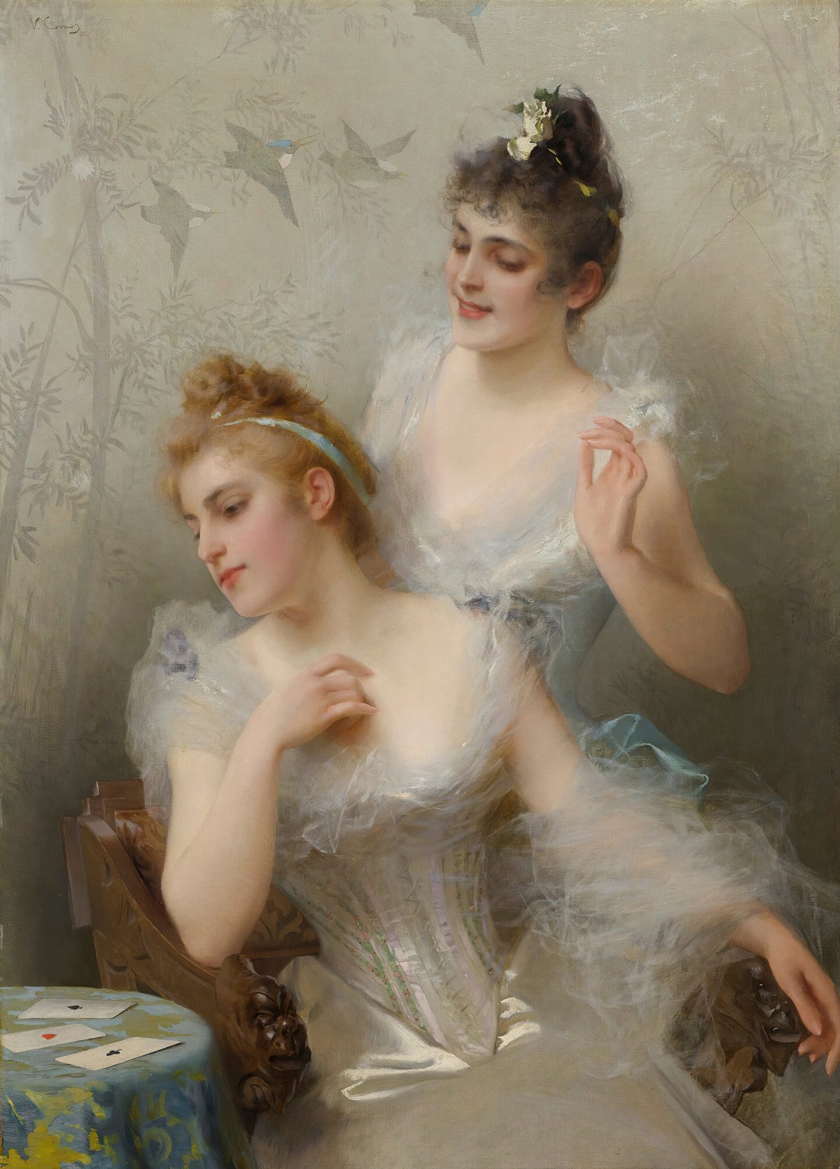Vittorio Matteo Corcos - The Three Aces (1891)