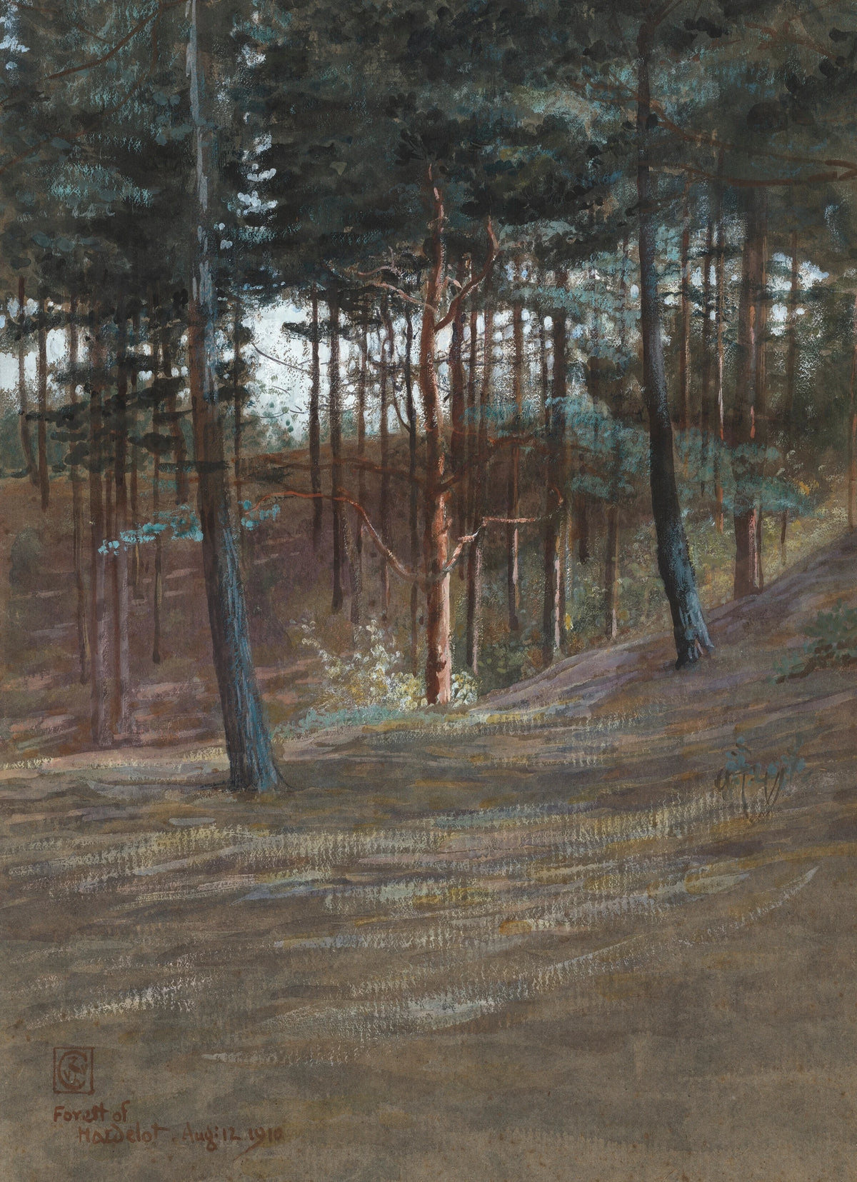 Walter Crane - A Bit in Hardelot Forest (1910)