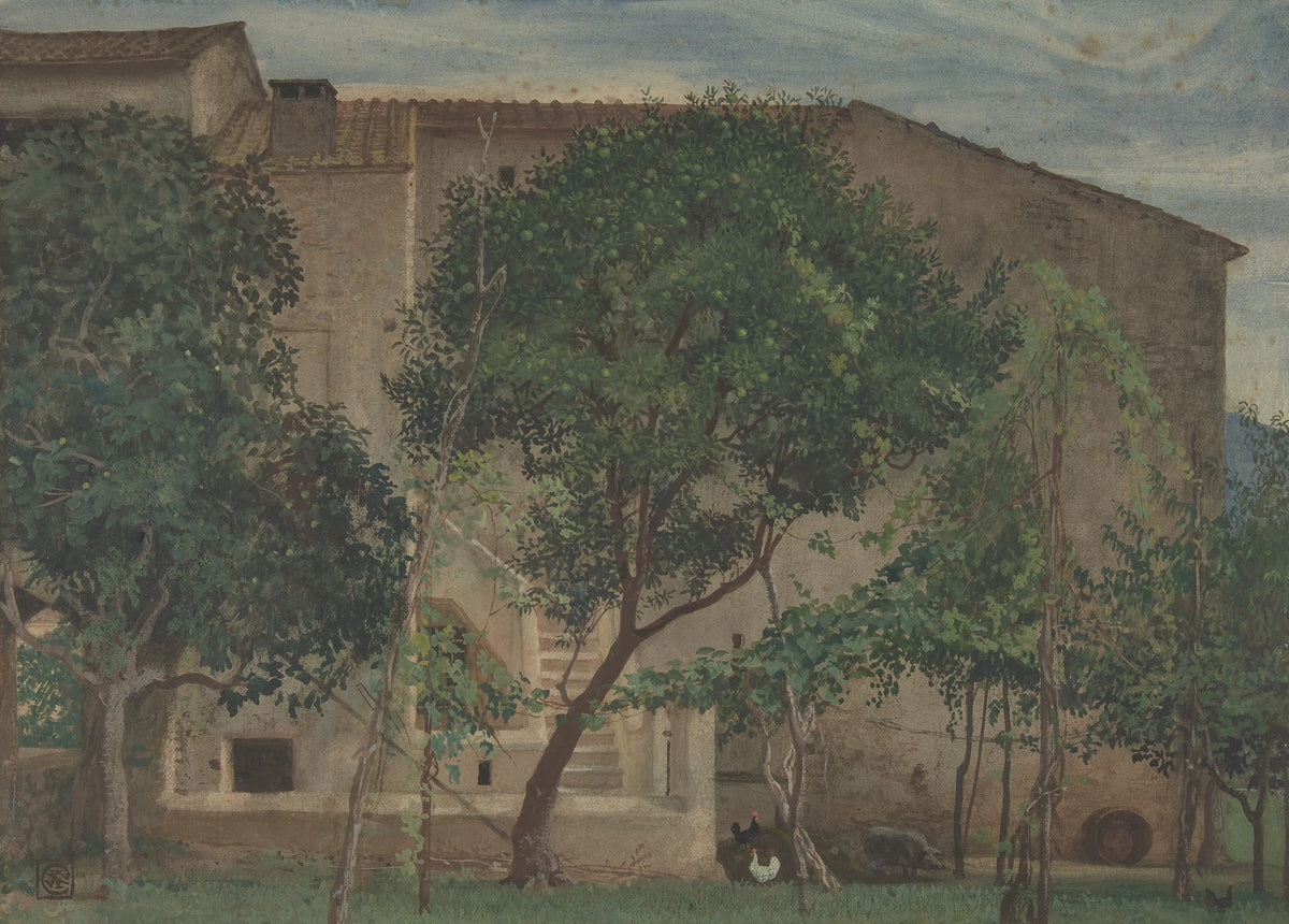 Walter Crane - Italian Farmhouse (1871-3)