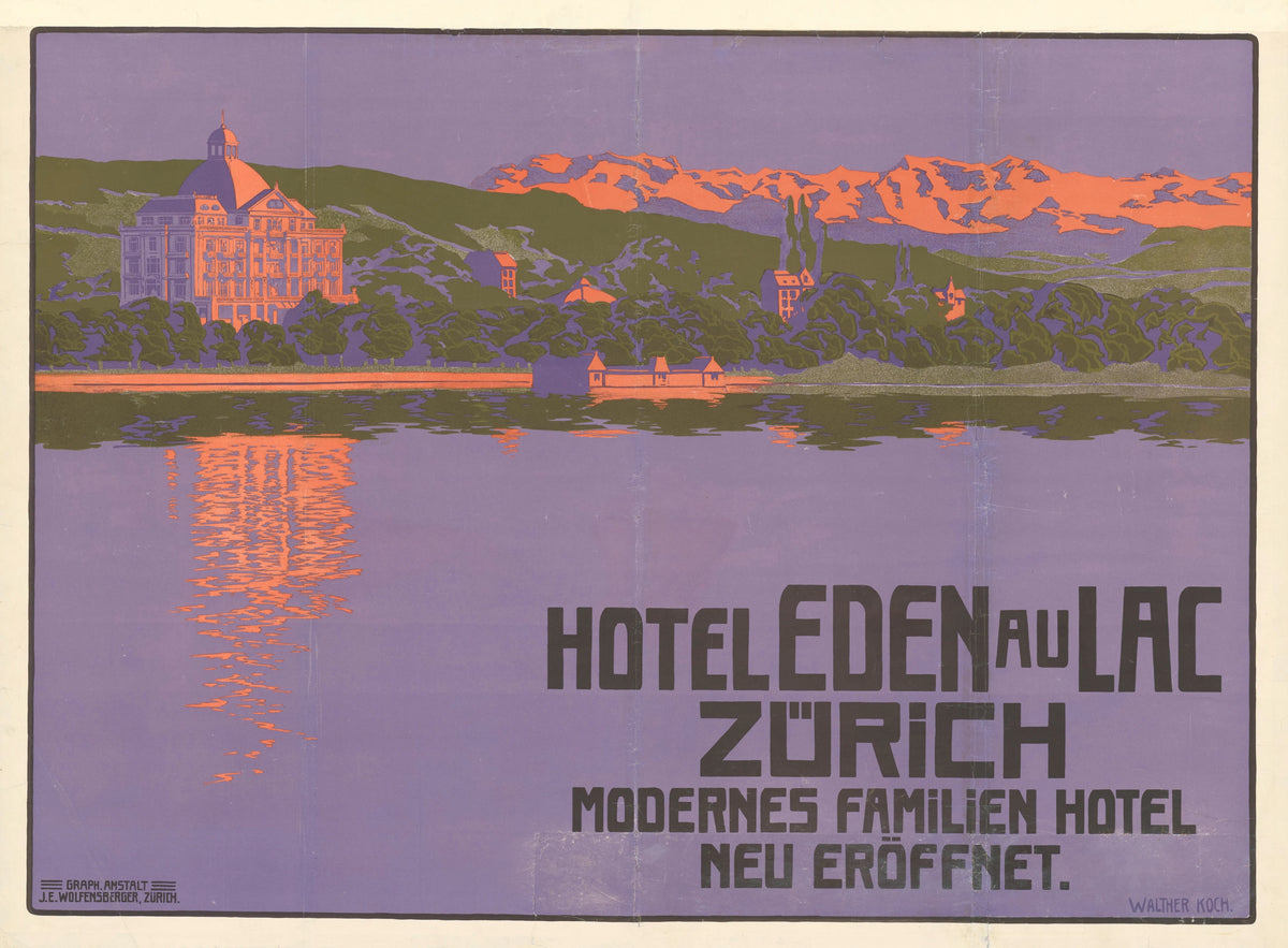 Walther Koch - Hotel Eden au Lac Zürich (1909)