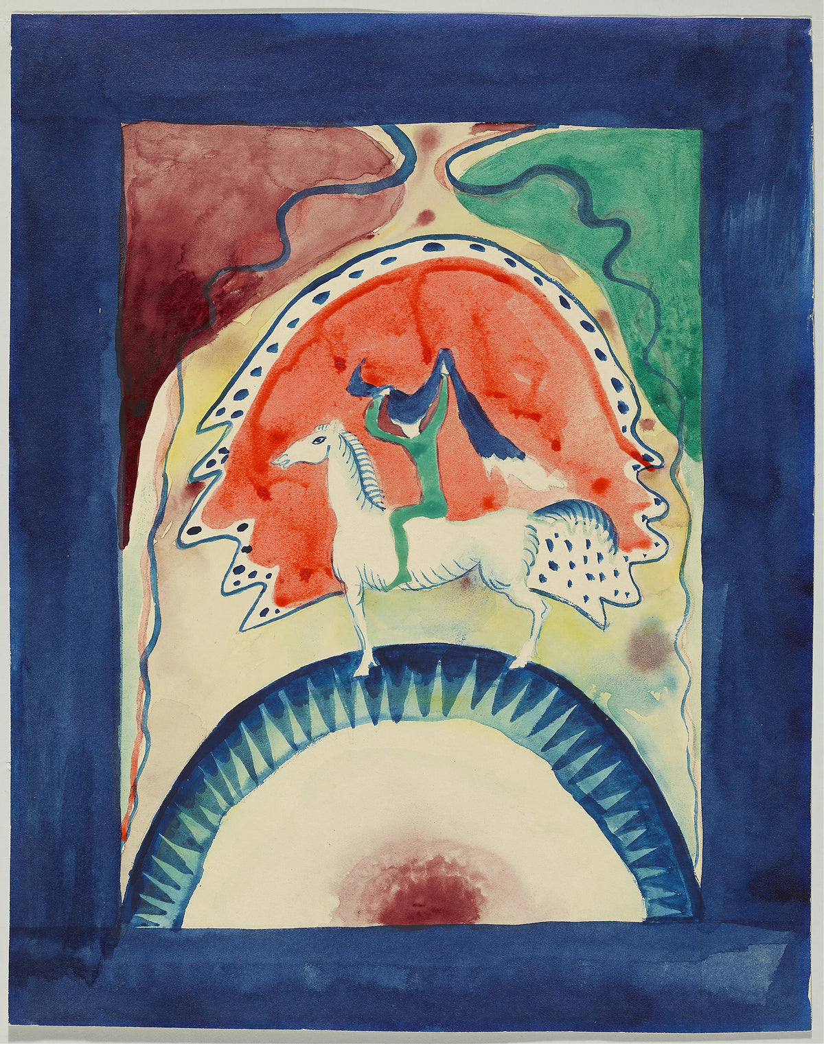 Wassily Kandinsky - Design for the cover of the almanac 'The Blue Rider' (1911)