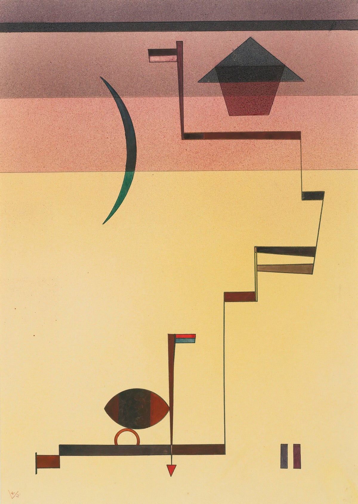 Wassily Kandinsky - Eckig (Angular) (1931)