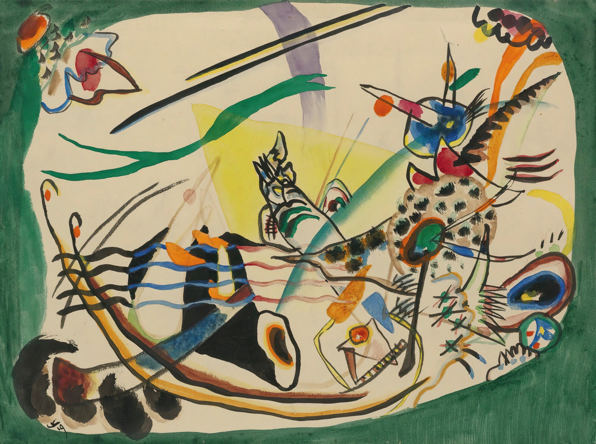 Wassily Kandinsky - Entwurf Zu 'grüner Rand' (Study For 'green Border') (1919)
