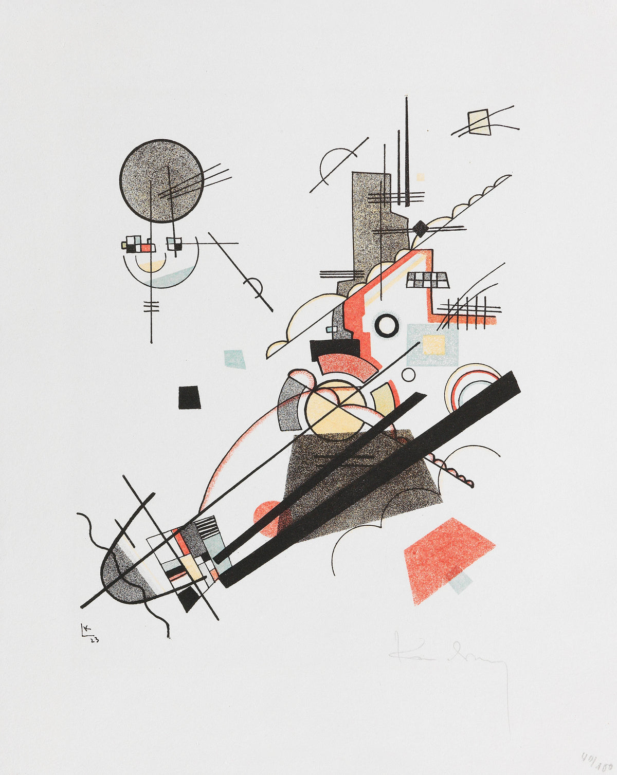 Wassily Kandinsky - Fröhlicher Aufstieg (1923)