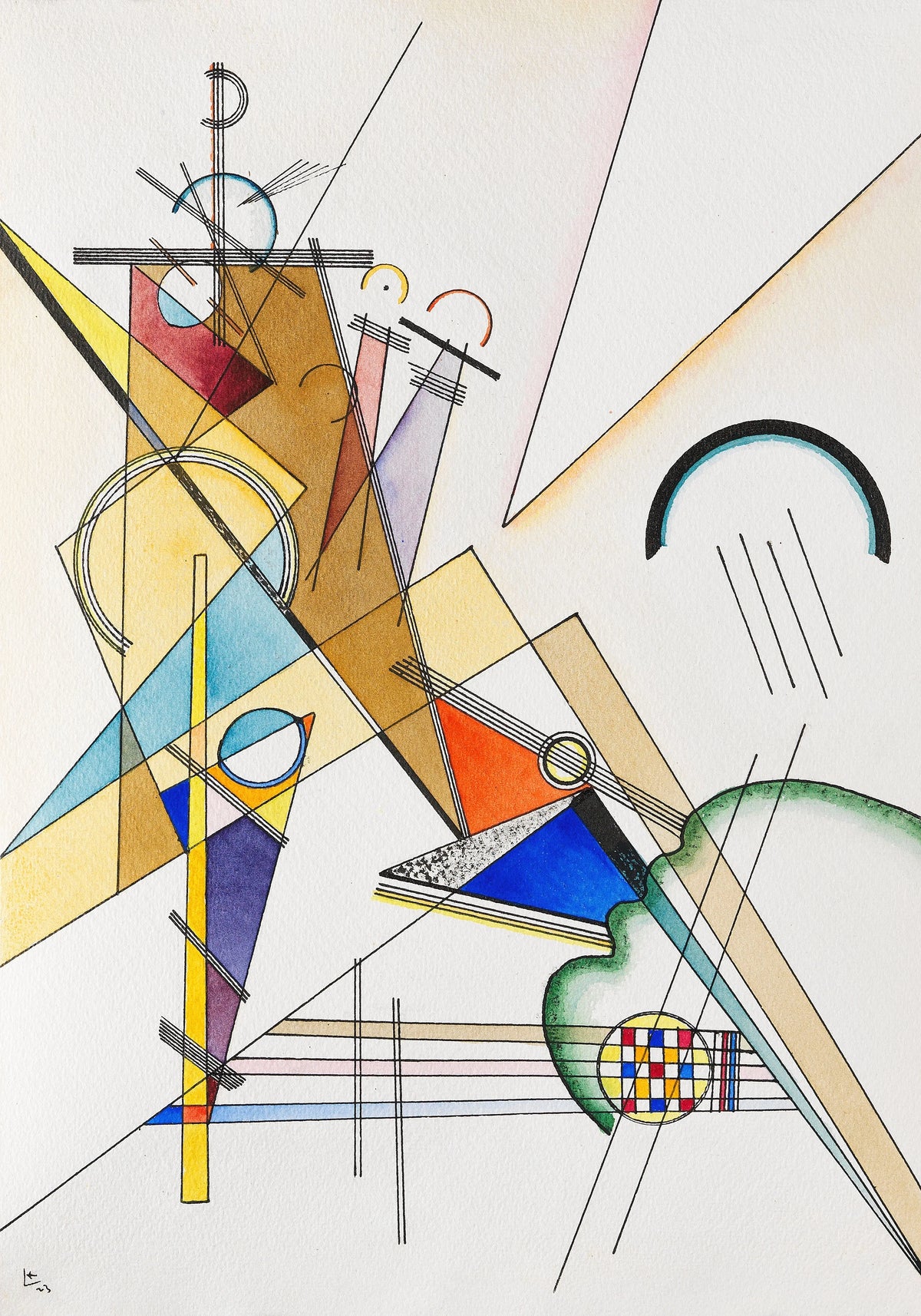 Wassily Kandinsky - Gewebe (1923)