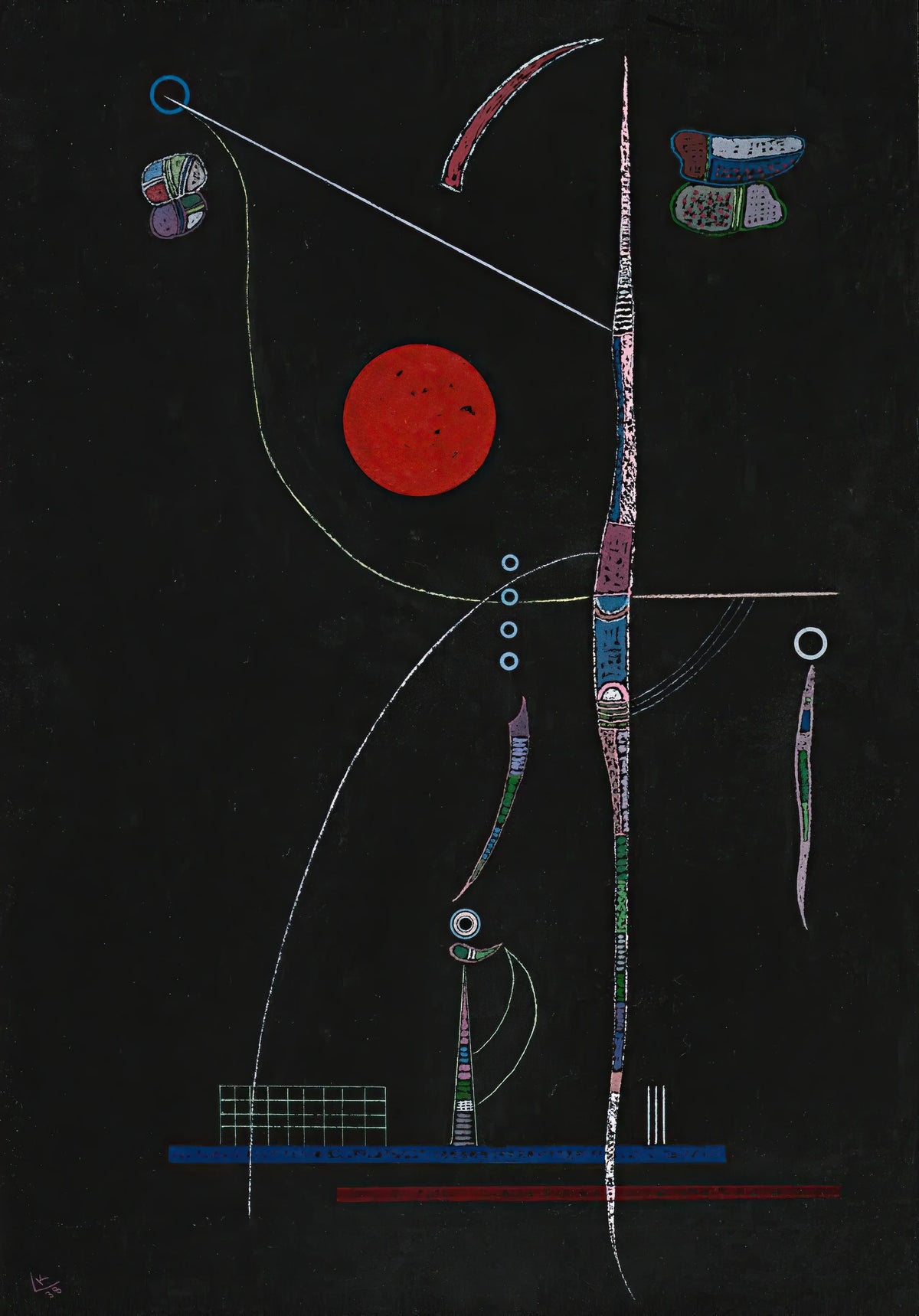 Wassily Kandinsky - L'accent Rouge (1938)