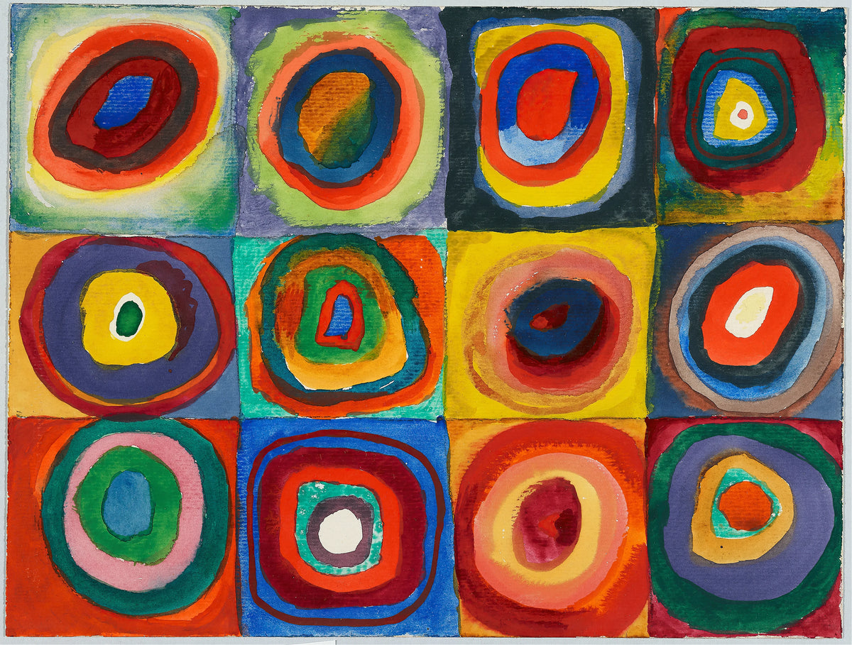 Wassily Kandinsky - Quadrate mit konzentrischen Ringen (1913)