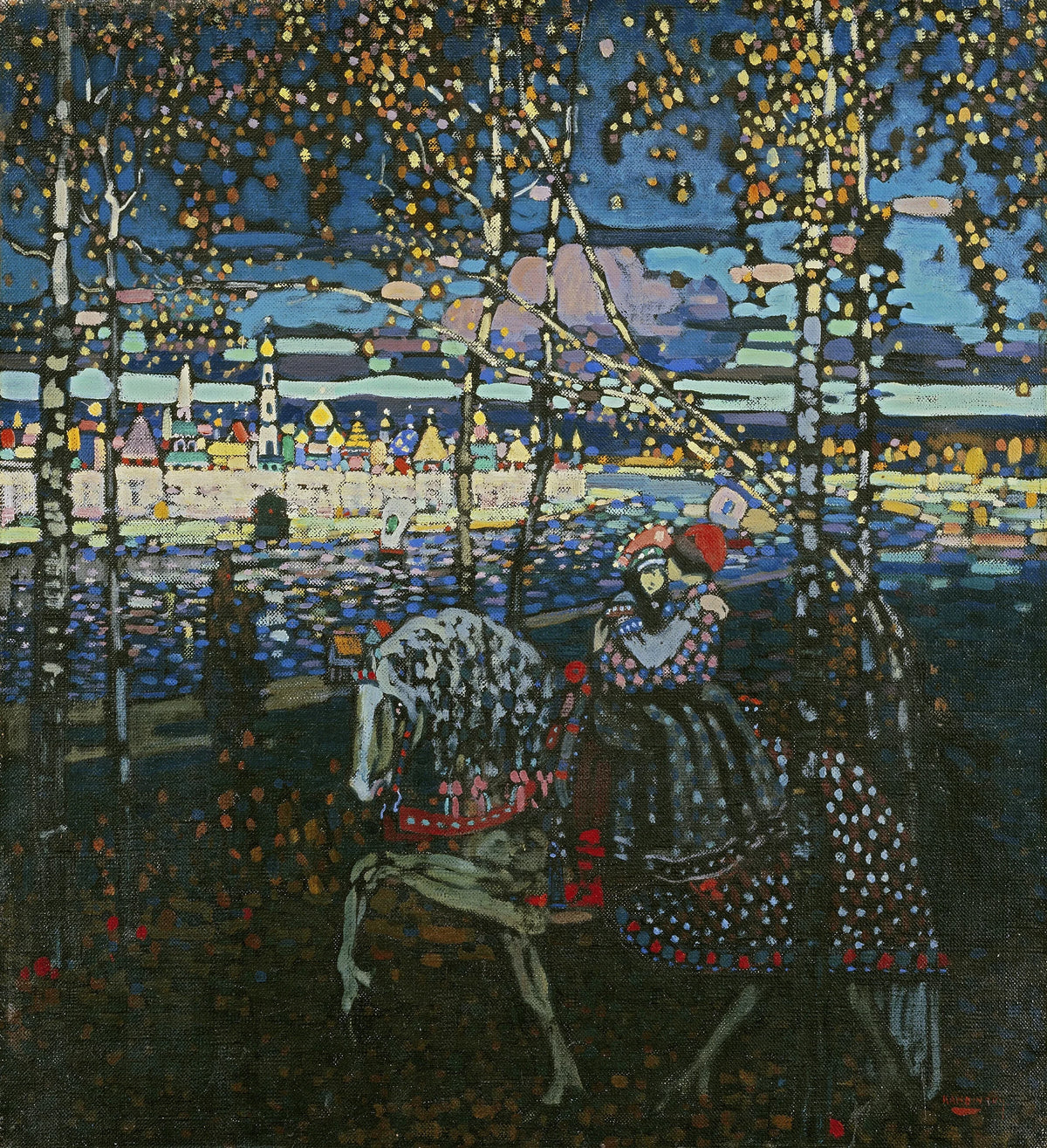 Wassily Kandinsky - Riding Couple (1906-1907)