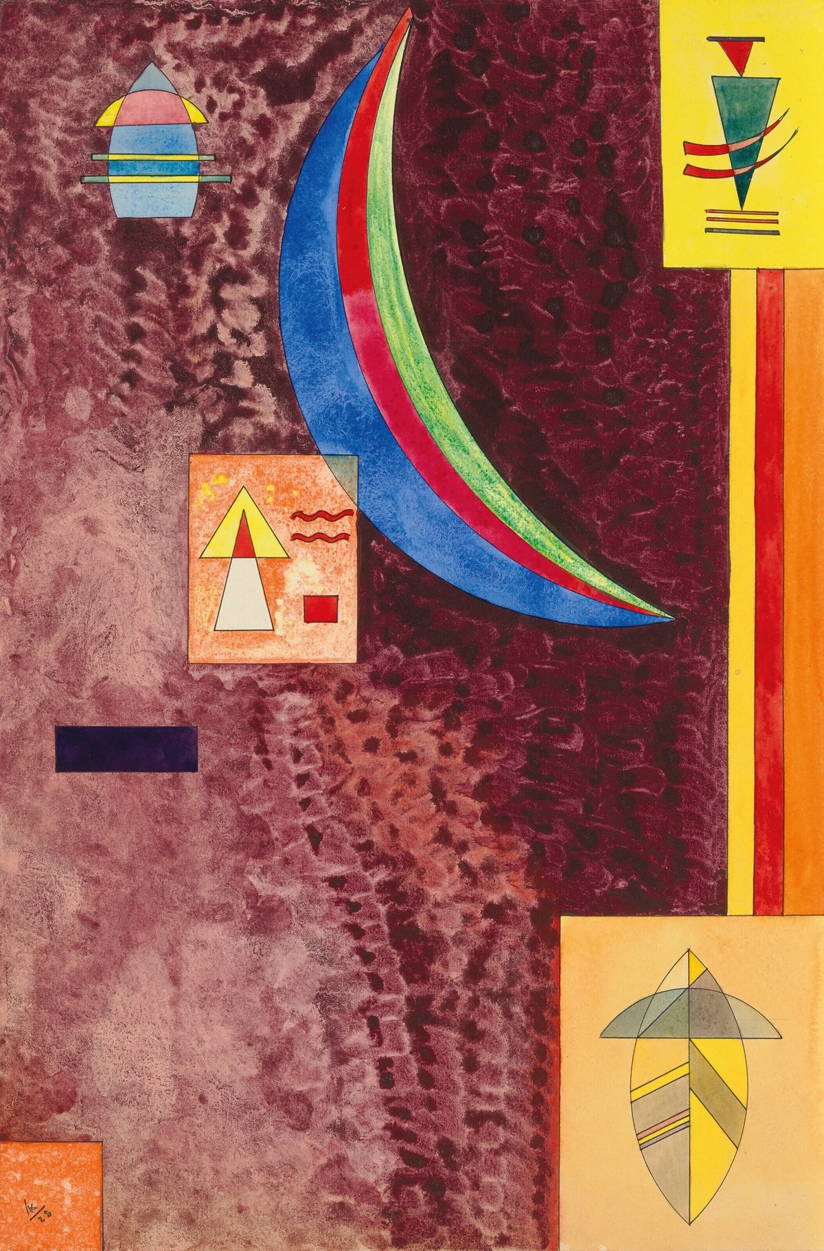 Wassily Kandinsky - Scharf (1928)