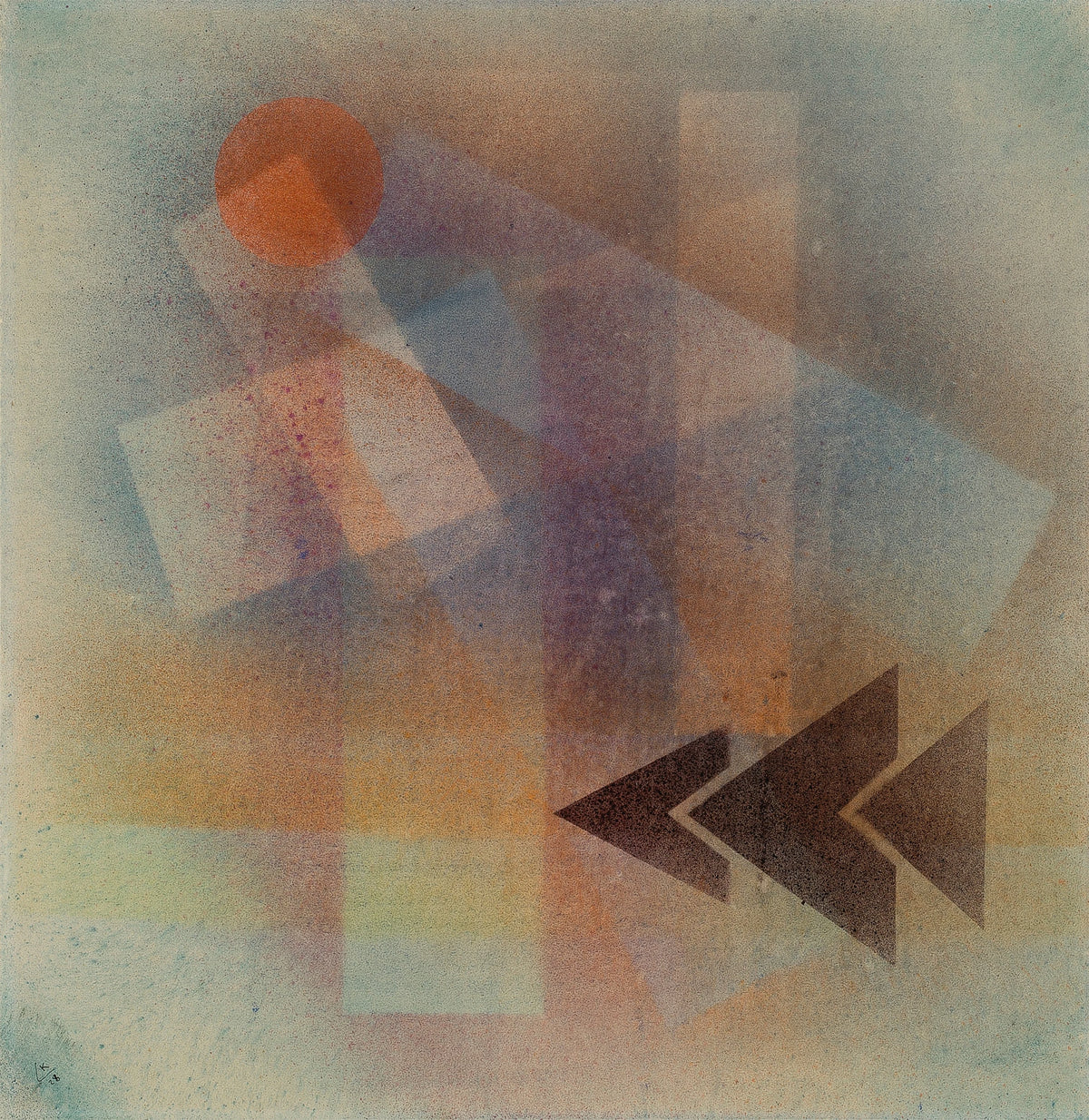 Wassily Kandinsky - Schwere Spitzen (1928)
