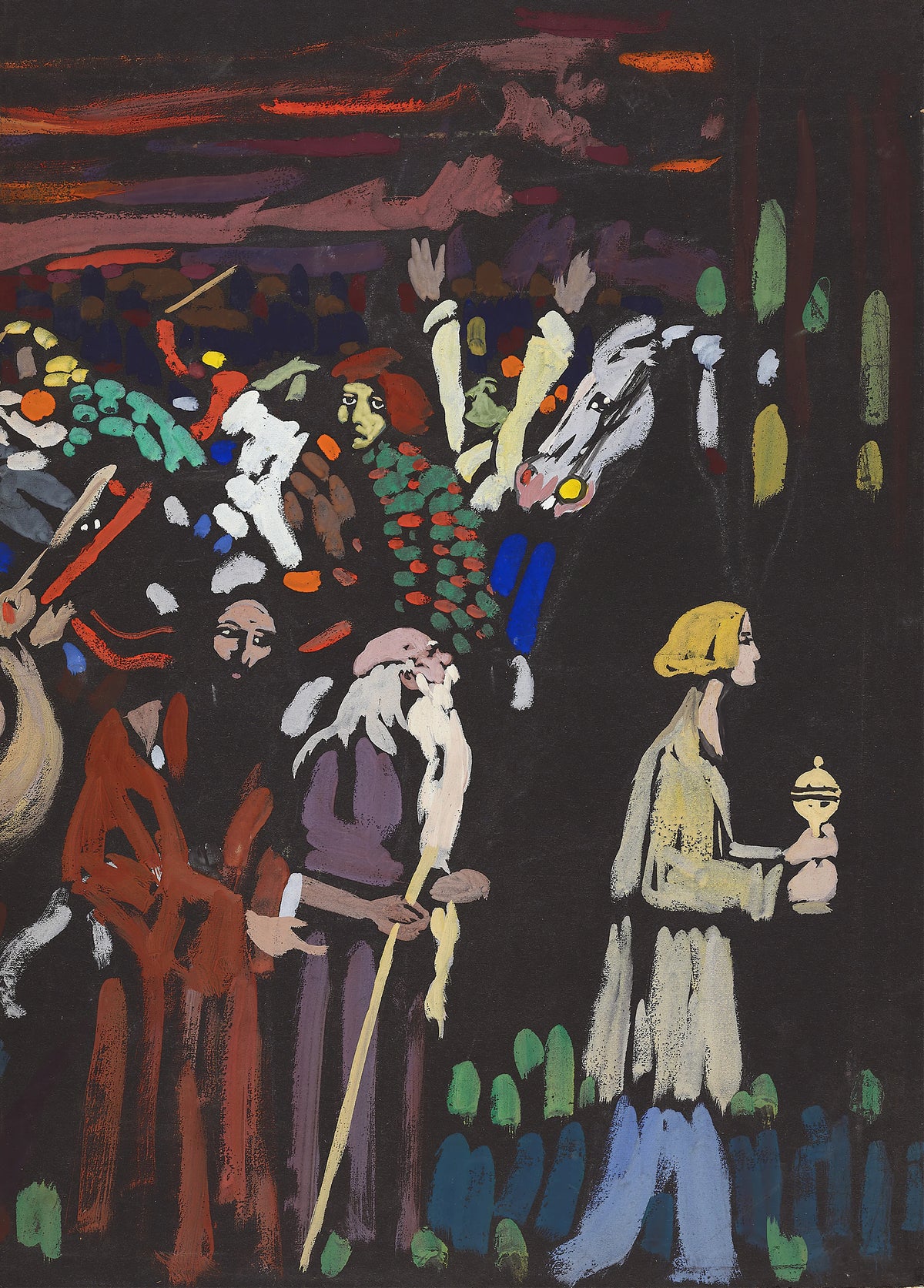 Wassily Kandinsky - Study on 'Panic' (1907)