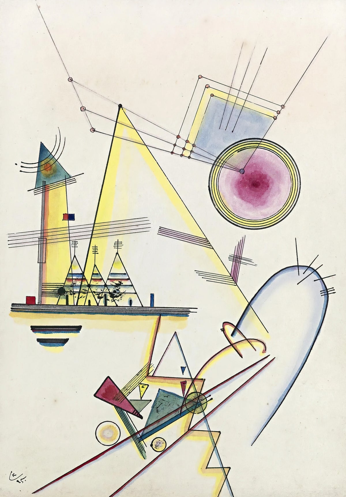 Wassily Kandinsky - Zartes Gemüt (Delicate Soul) (1925)