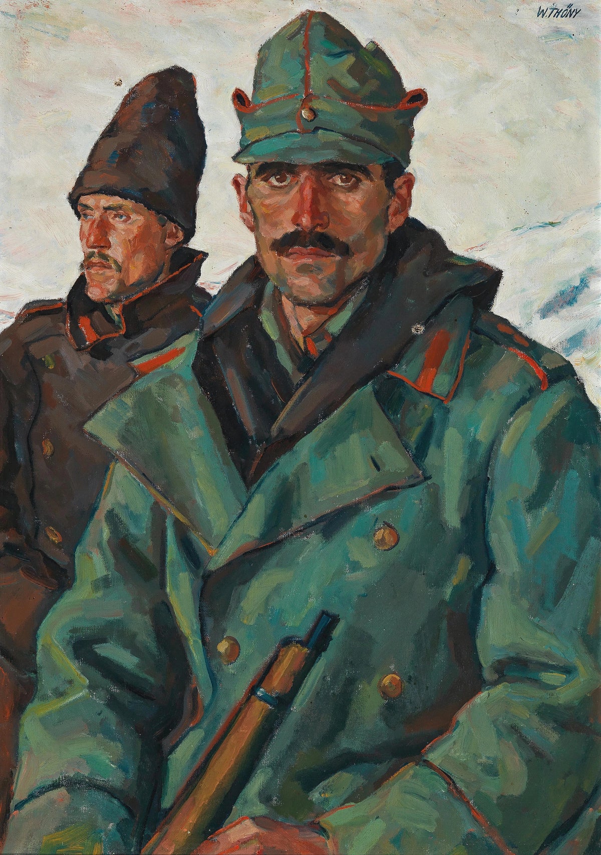 Wilhelm Thöny - Two Soldiers from the Great War (circa 1916)