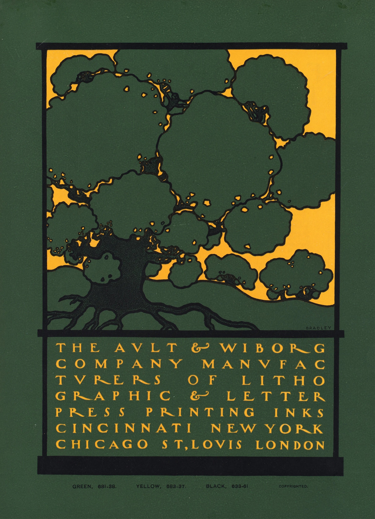 Will Bradley - Ault and Wiborg, Ad. 128 (1890-1913)