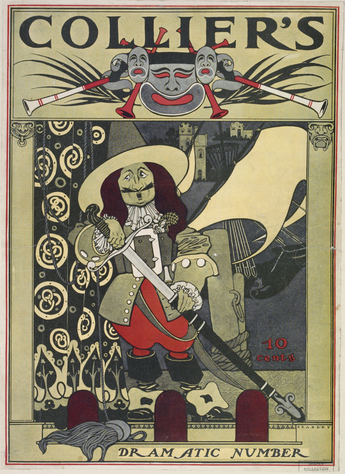 Will Bradley - Collier's. Dramatic number (1894-1896)