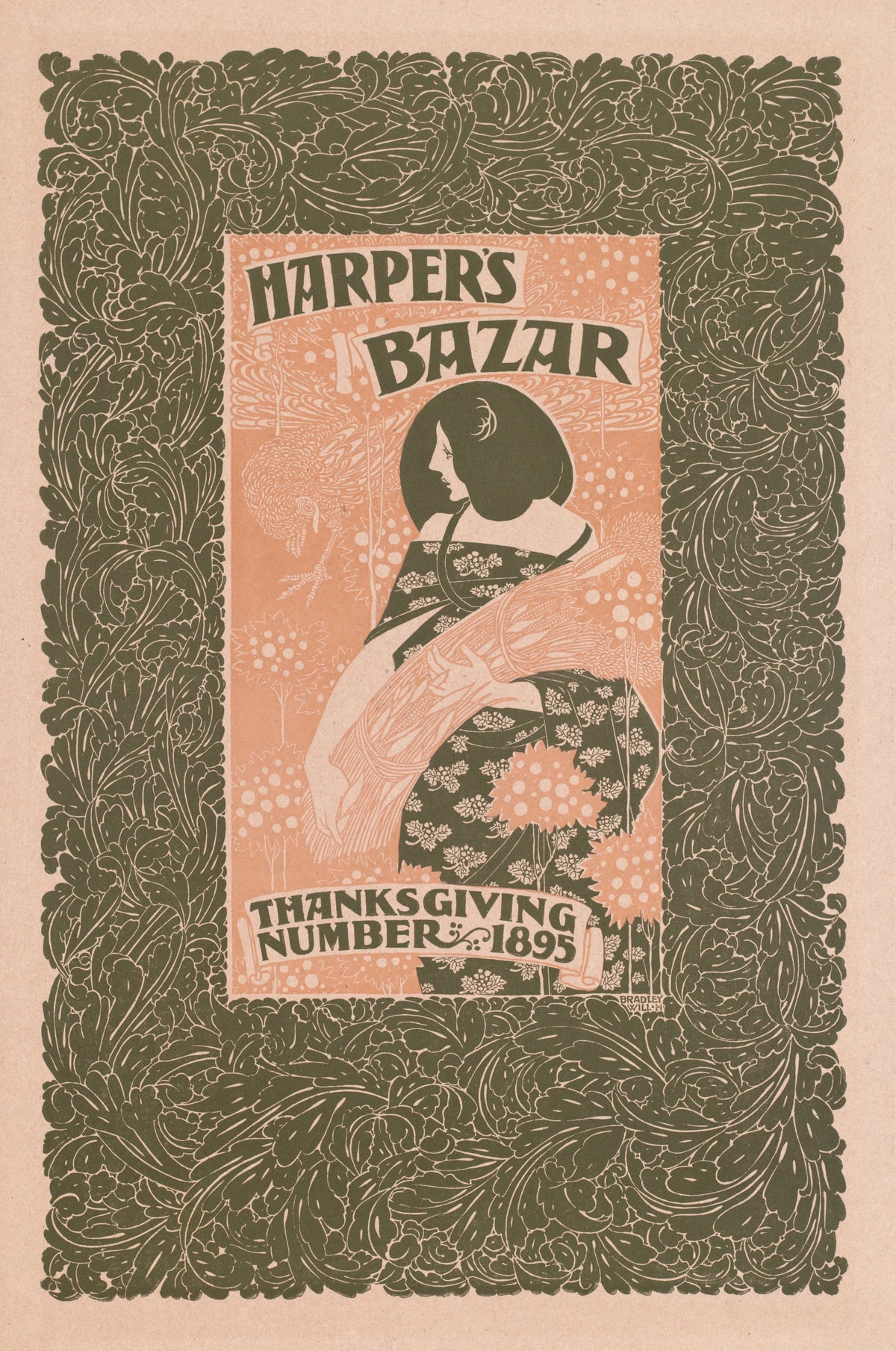 Will Bradley - Harper's Bazar, Thanksgiving number, 1895 (1895)