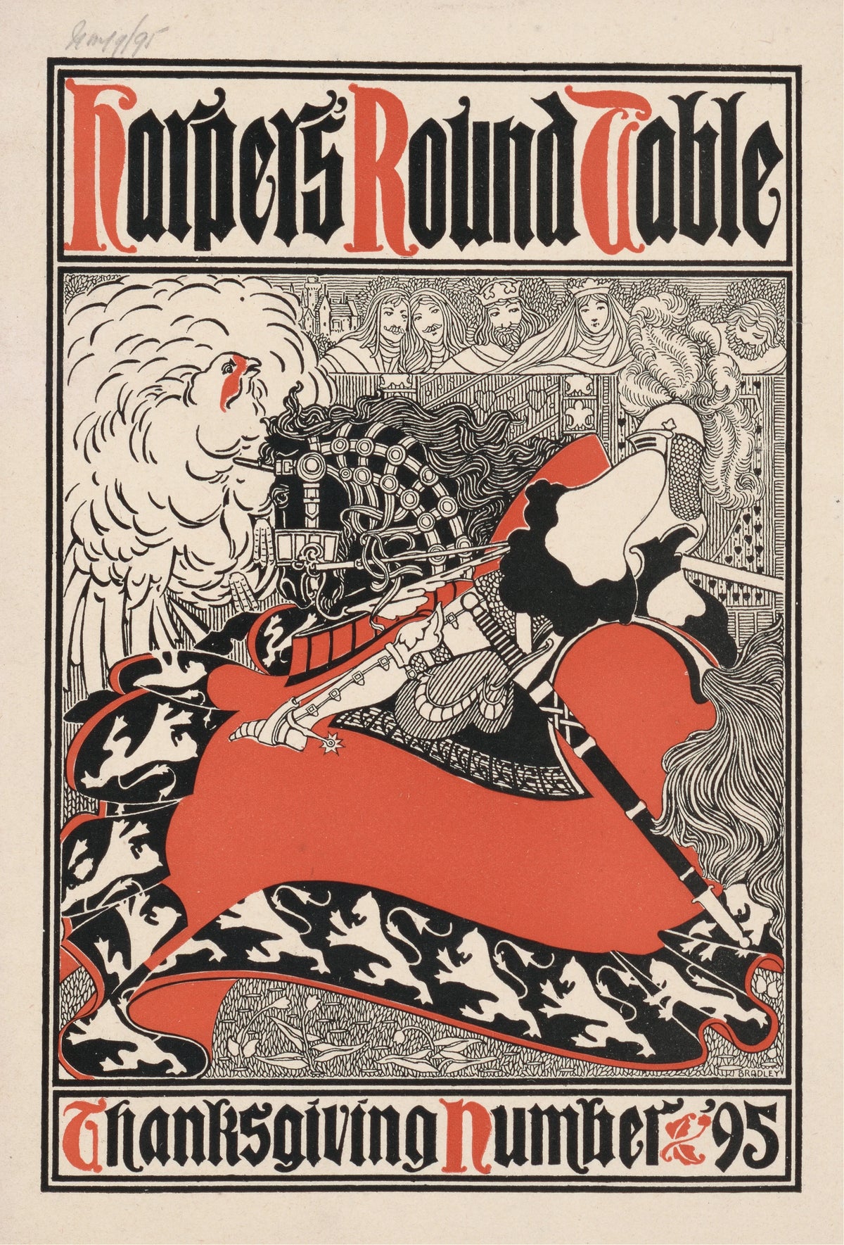 Will Bradley - Harper's round table - Thanksgiving number '95 (1895)