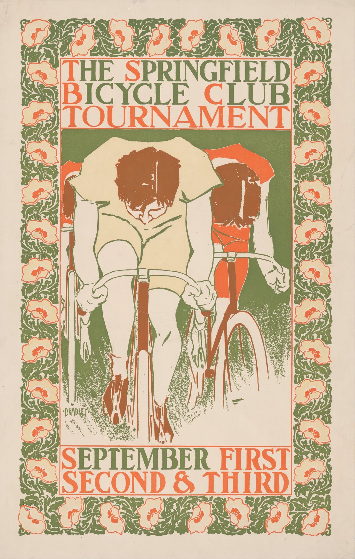 Will Bradley - The Springfield bicycle club tournament (1895)
