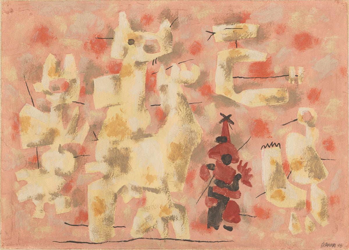 Willi Baumeister - Heitere Bewegung auf Rosa (1946)