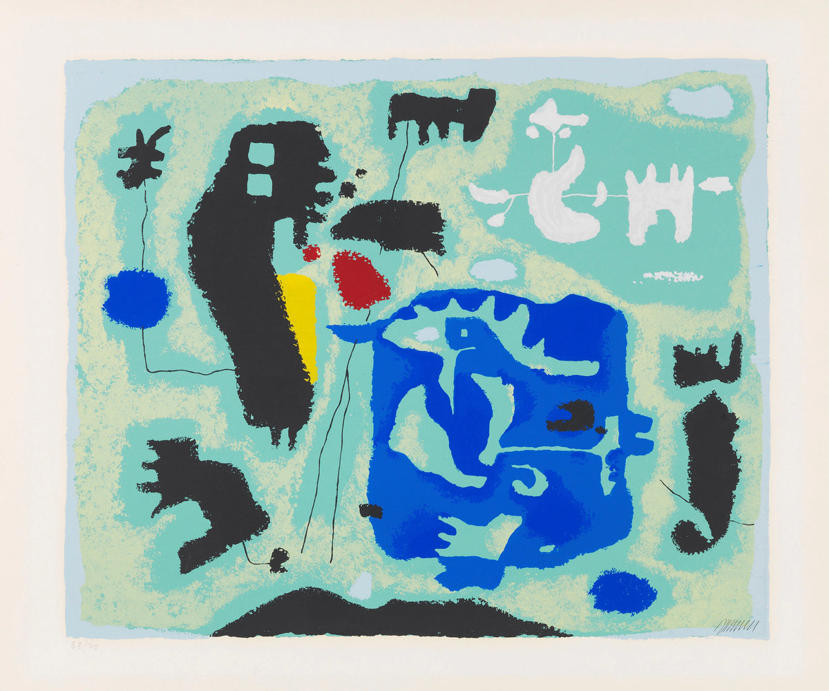 Willi Baumeister - Komposition in Grün (1954)
