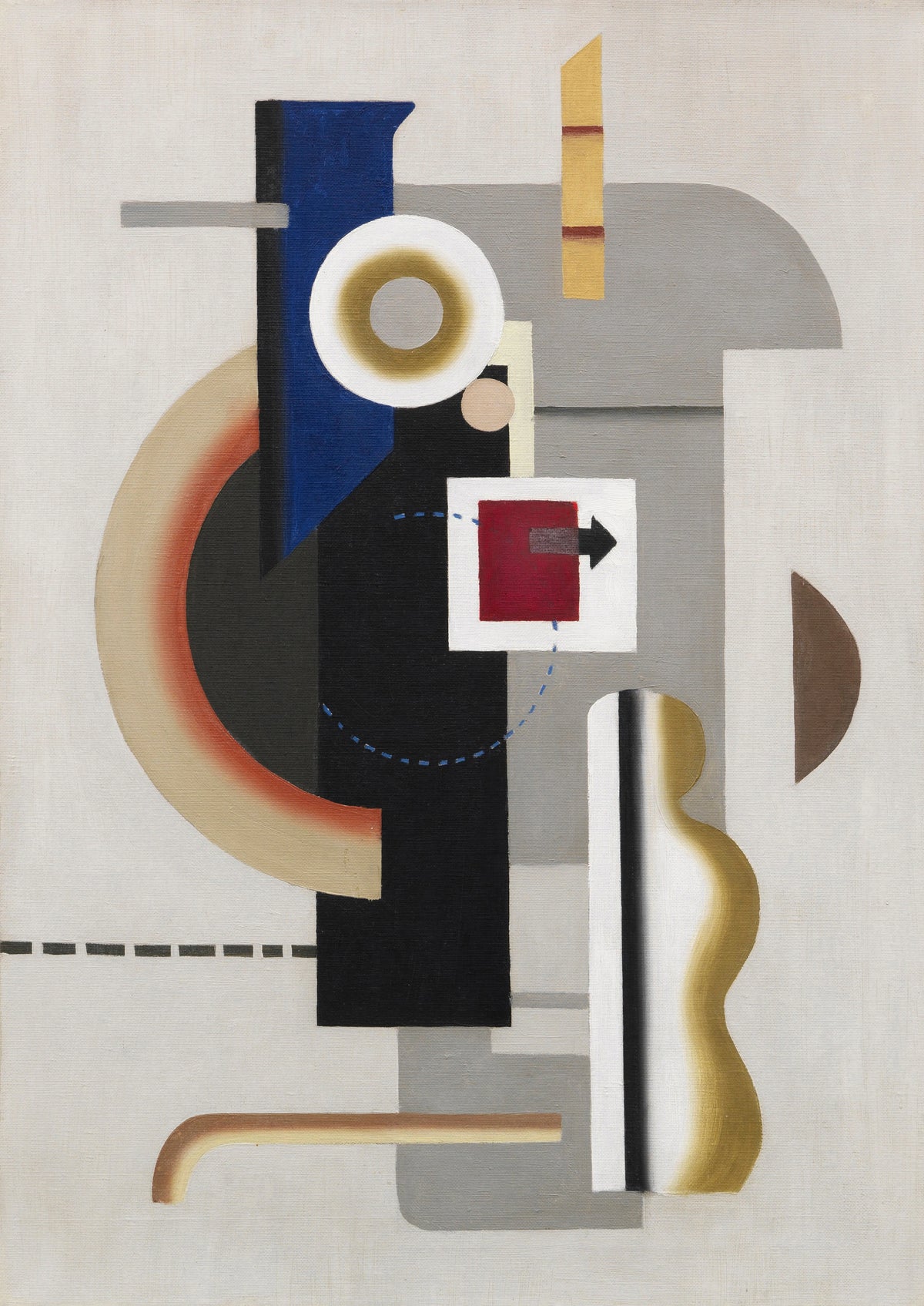 Willi Baumeister - Maschine grau mit Pfeil II (1926.)