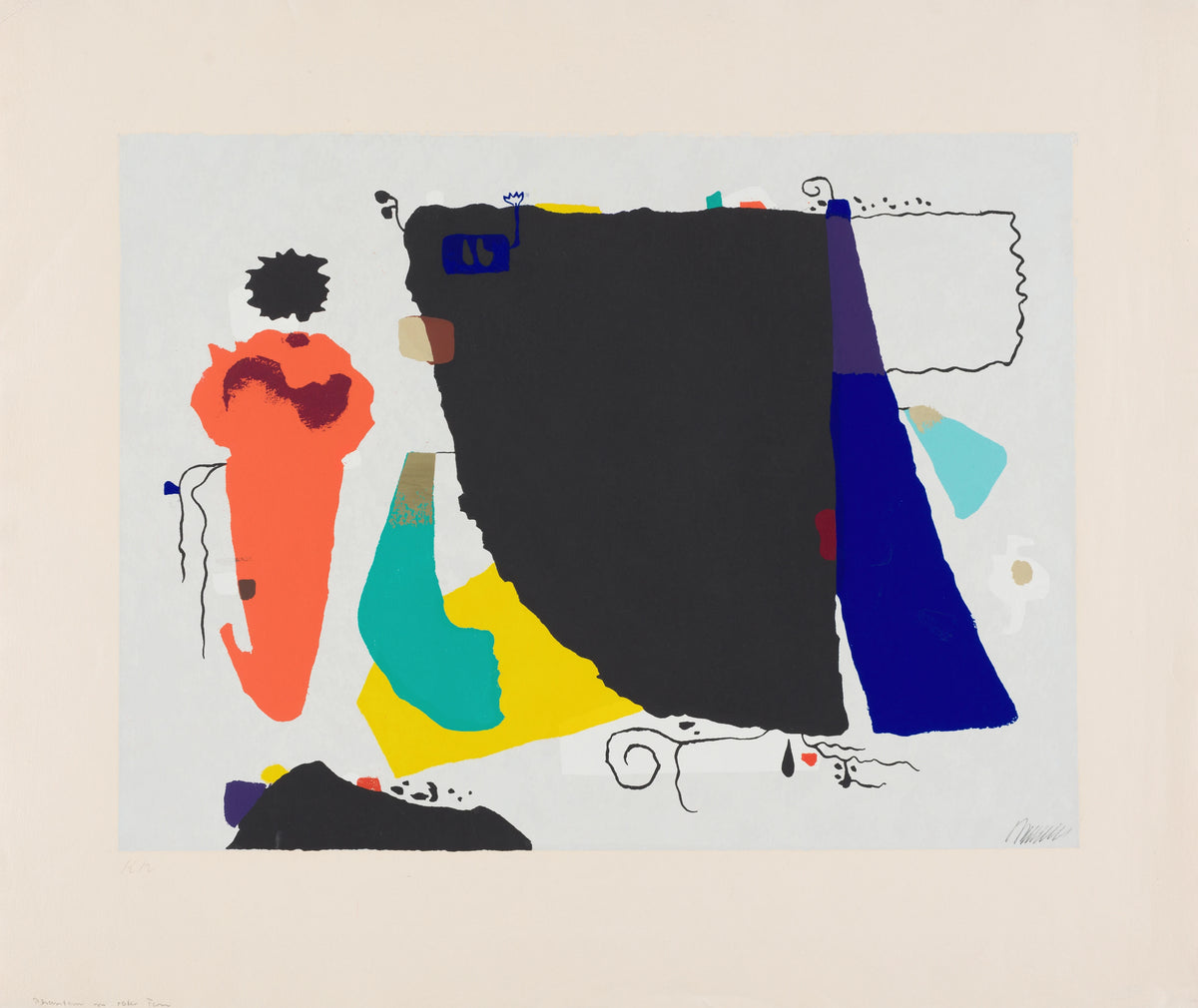 Willi Baumeister - Phantom mit roter Figur (1951)